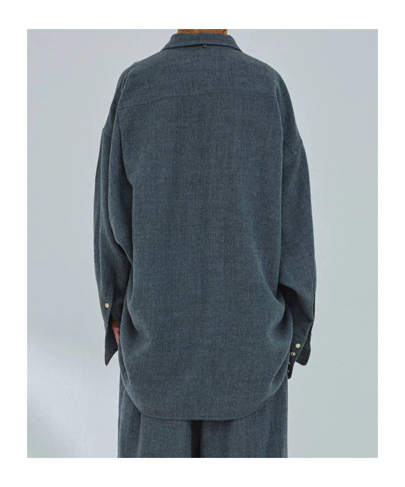 Darkpark Button-down Long-sleeved Shirt In Black