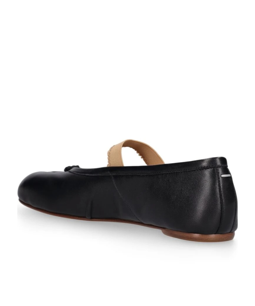 Maison Margiela Lamb Leather Ballerinas With Delicate Instep Strap