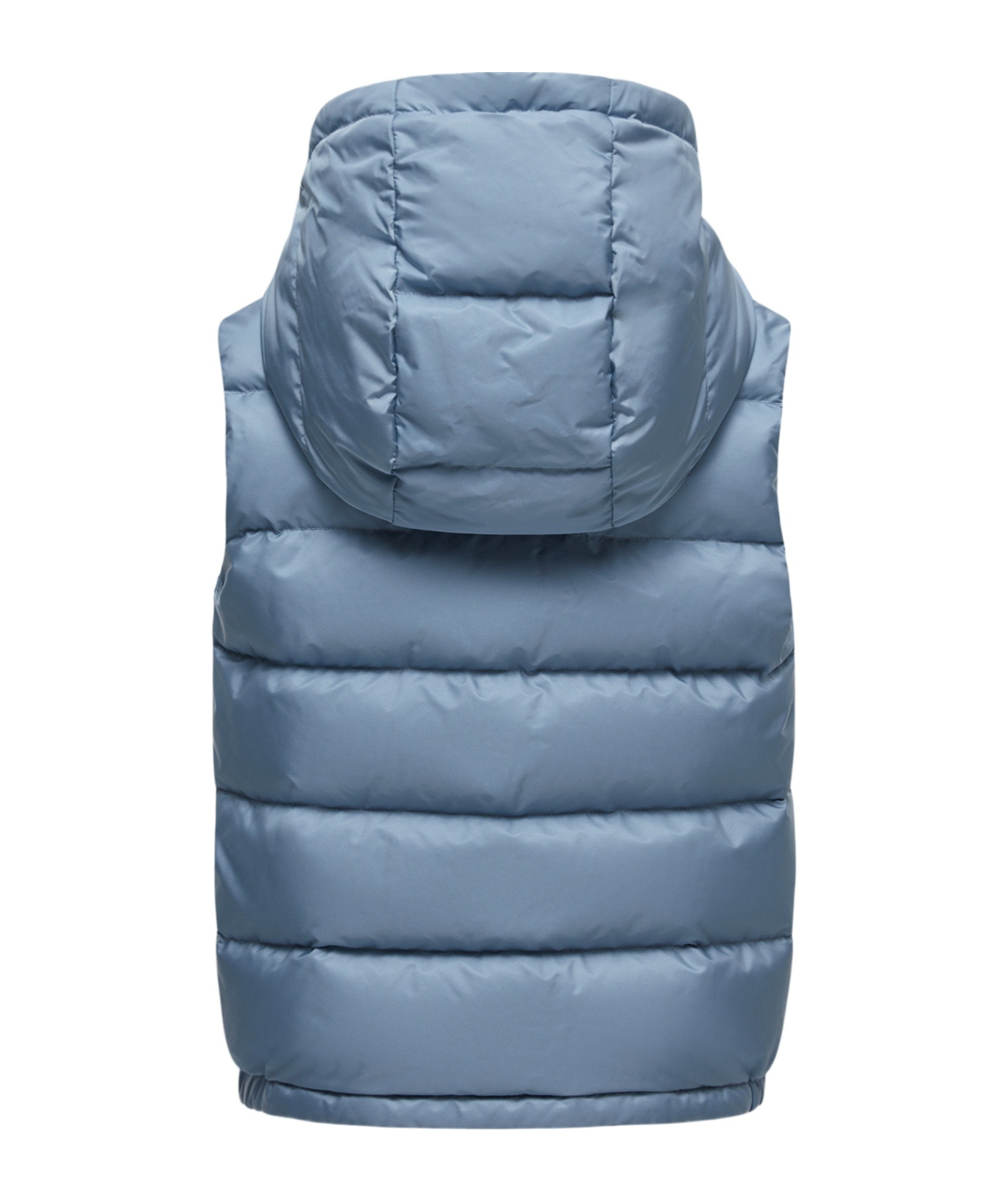 Moncler Fudo Hooded Down Gilet In Blue