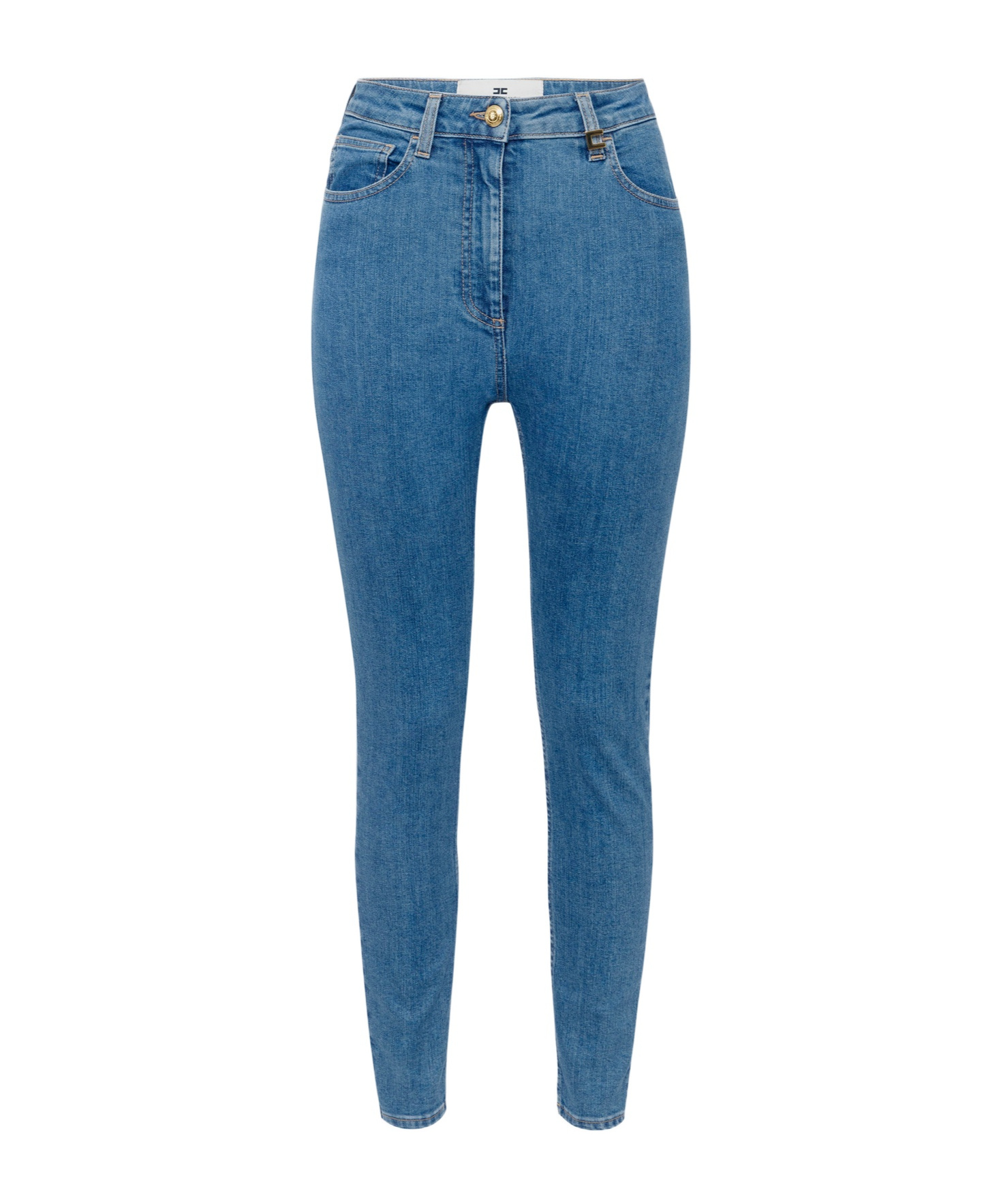 Elisabetta Franchi Belt-loop Jeans In Blue