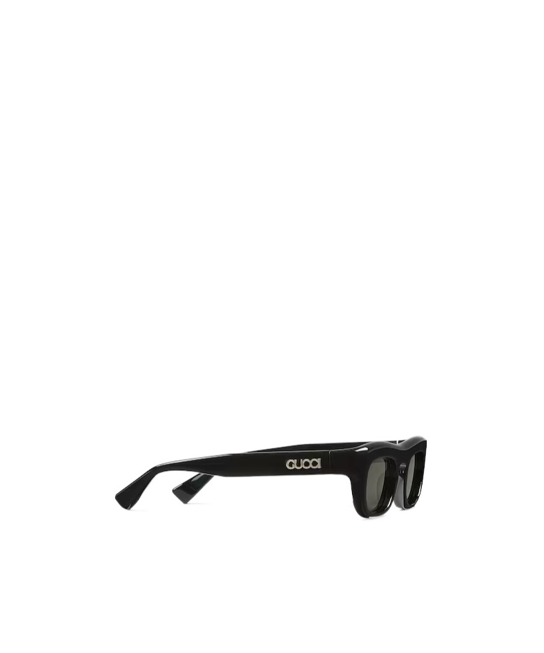 Gucci Rectangular Sunglasses In Black