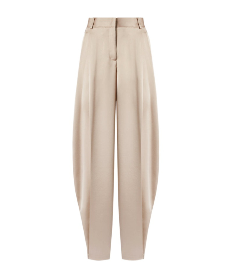 The Andamane Belt-loop Casual Pants In Nude