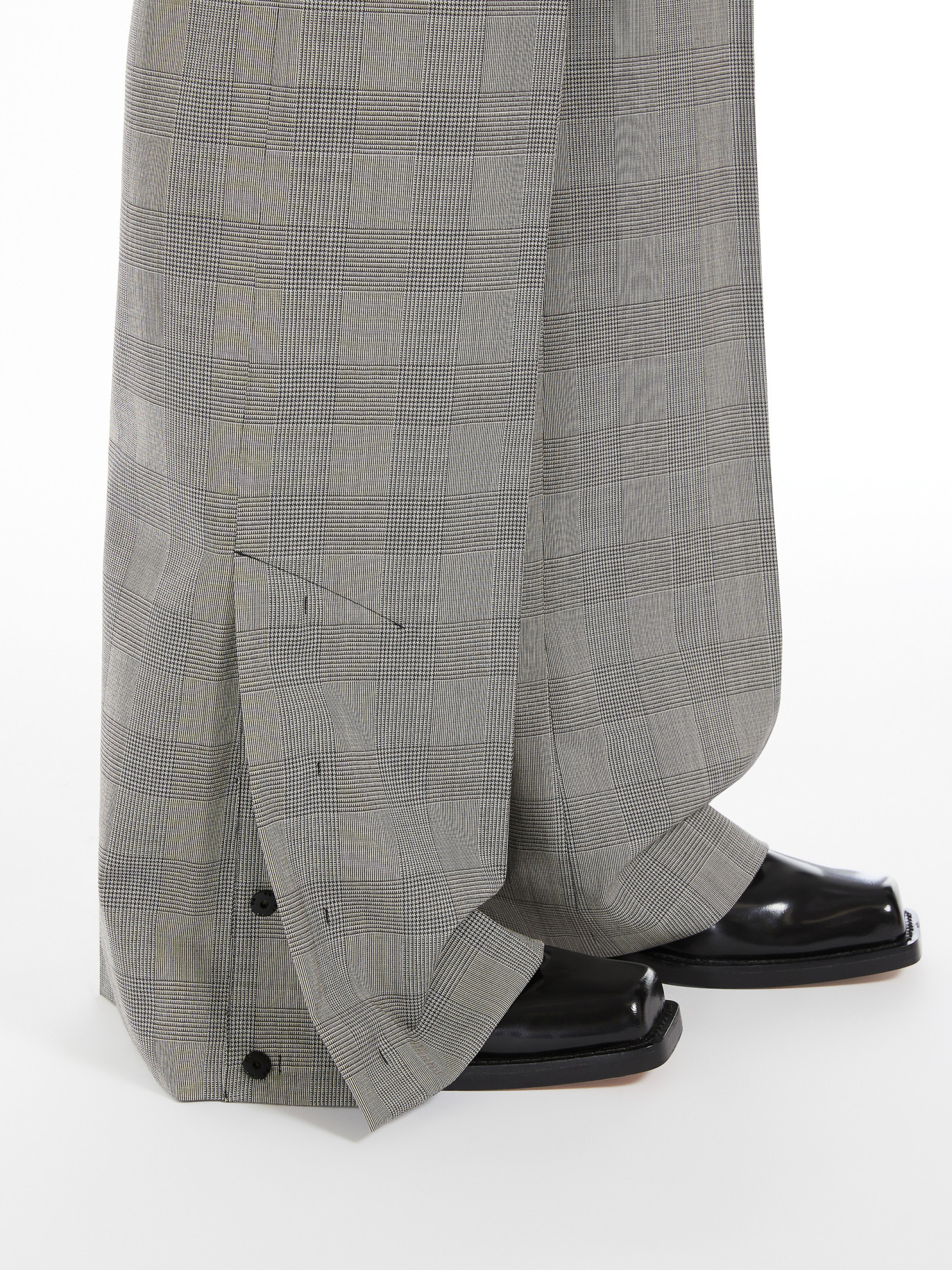 Shop Sportmax Flared Tailored Trousers In Gray