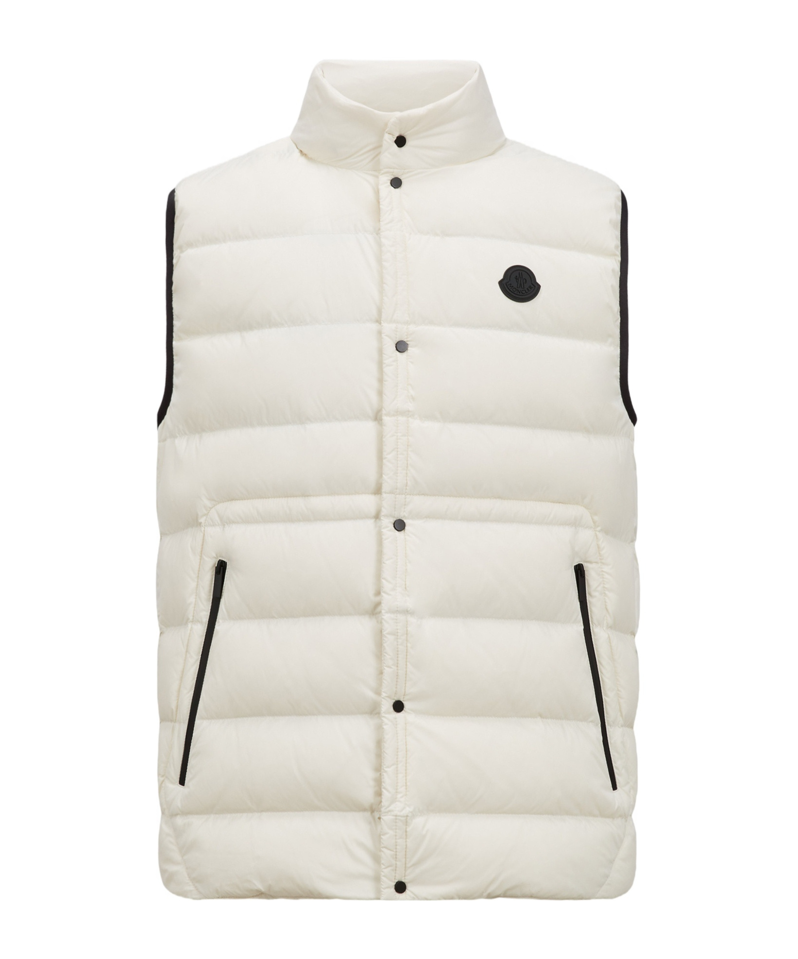 Shop Moncler Plaret Down Gilet In Nude