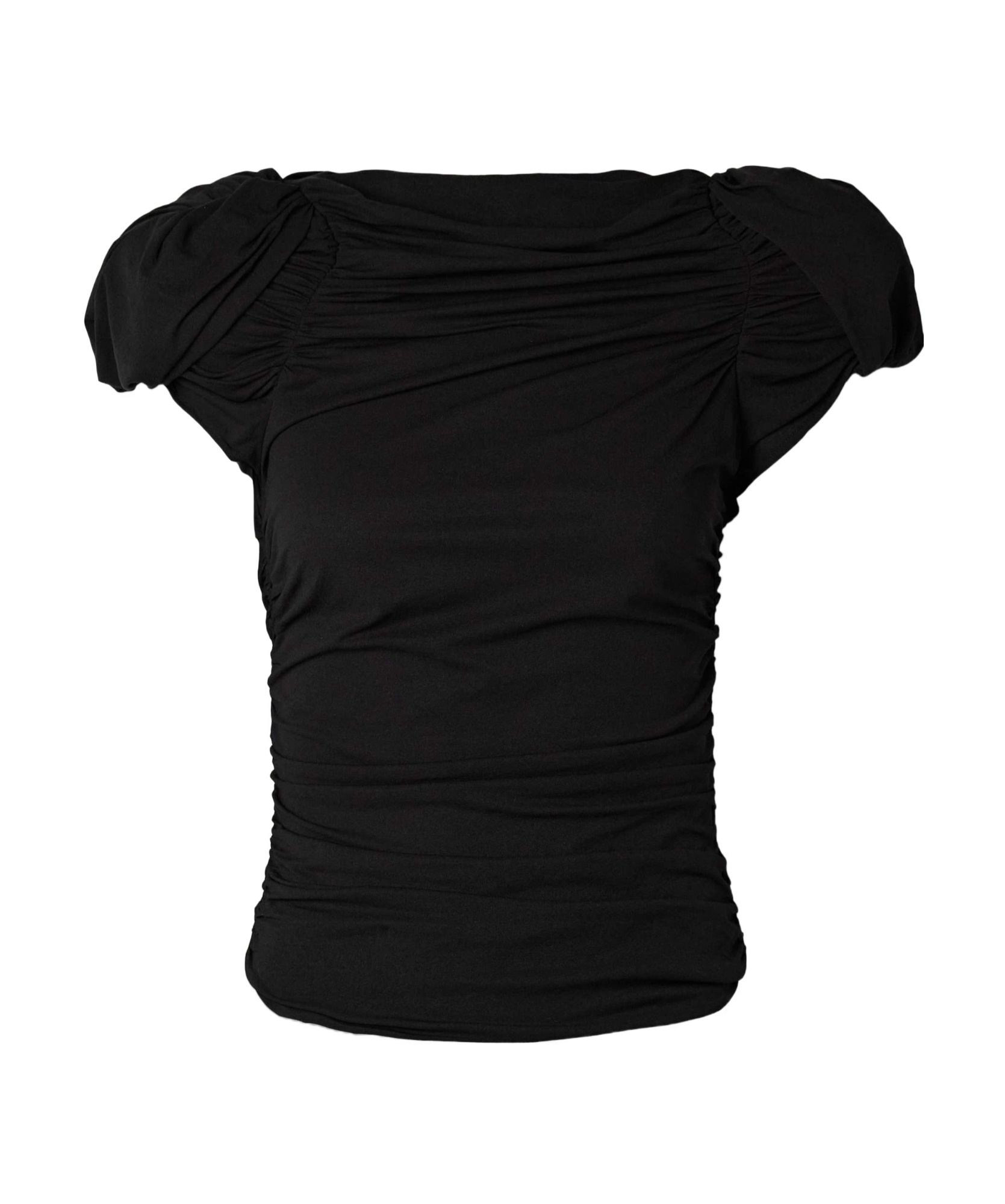 Magda Butrym Ruched Puff-sleeve Blouse