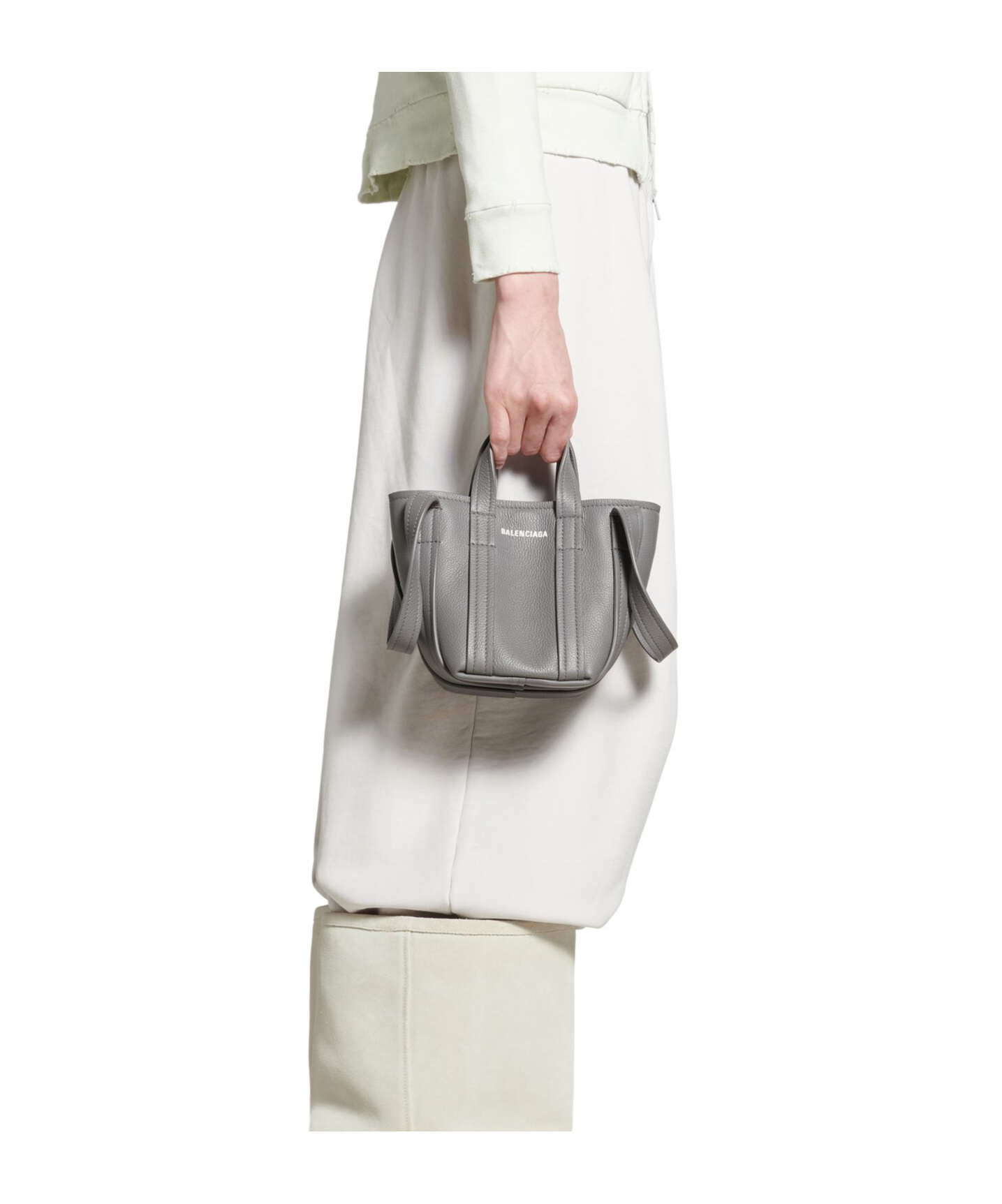 Balenciaga Mini Everyday 2.0 Tote Bag In Gray