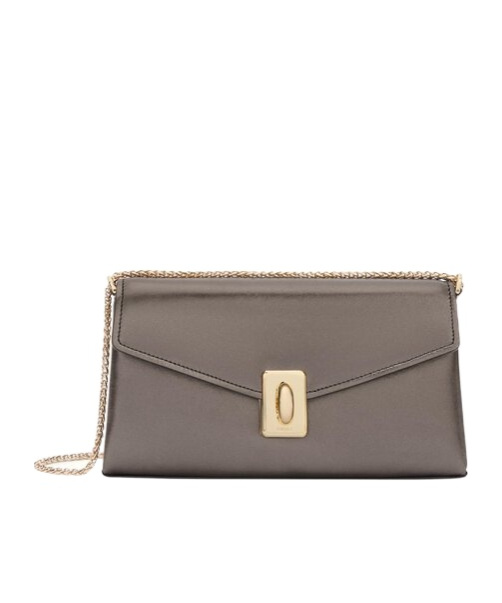Furla Chain Shoulder Bag In Gray