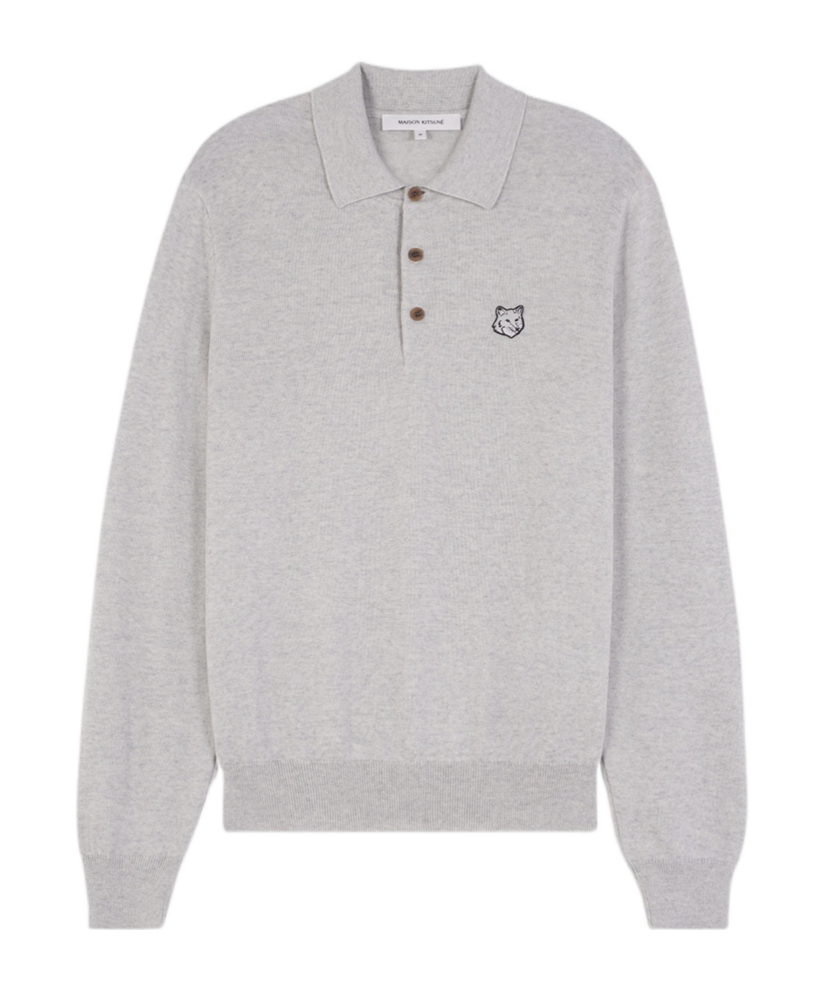MAISON KITSUNÉ BOLD FOX HEAD POLO SHIRT 