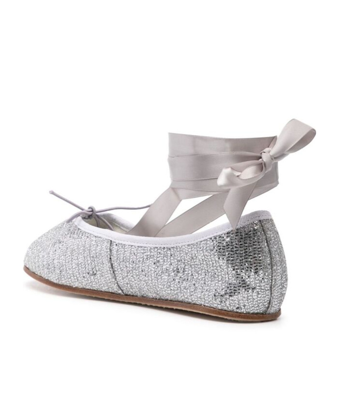 Shop Repetto Wrap Ballet Shoes In Gray