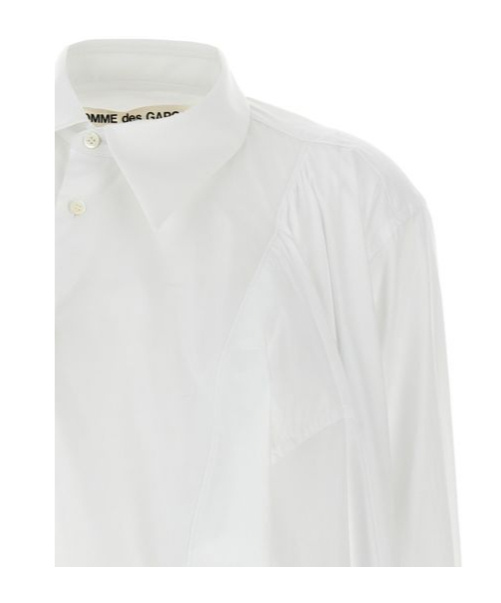 Shop Comme Des Garçons 4 Long Cuffed Sleeve Shirt In White