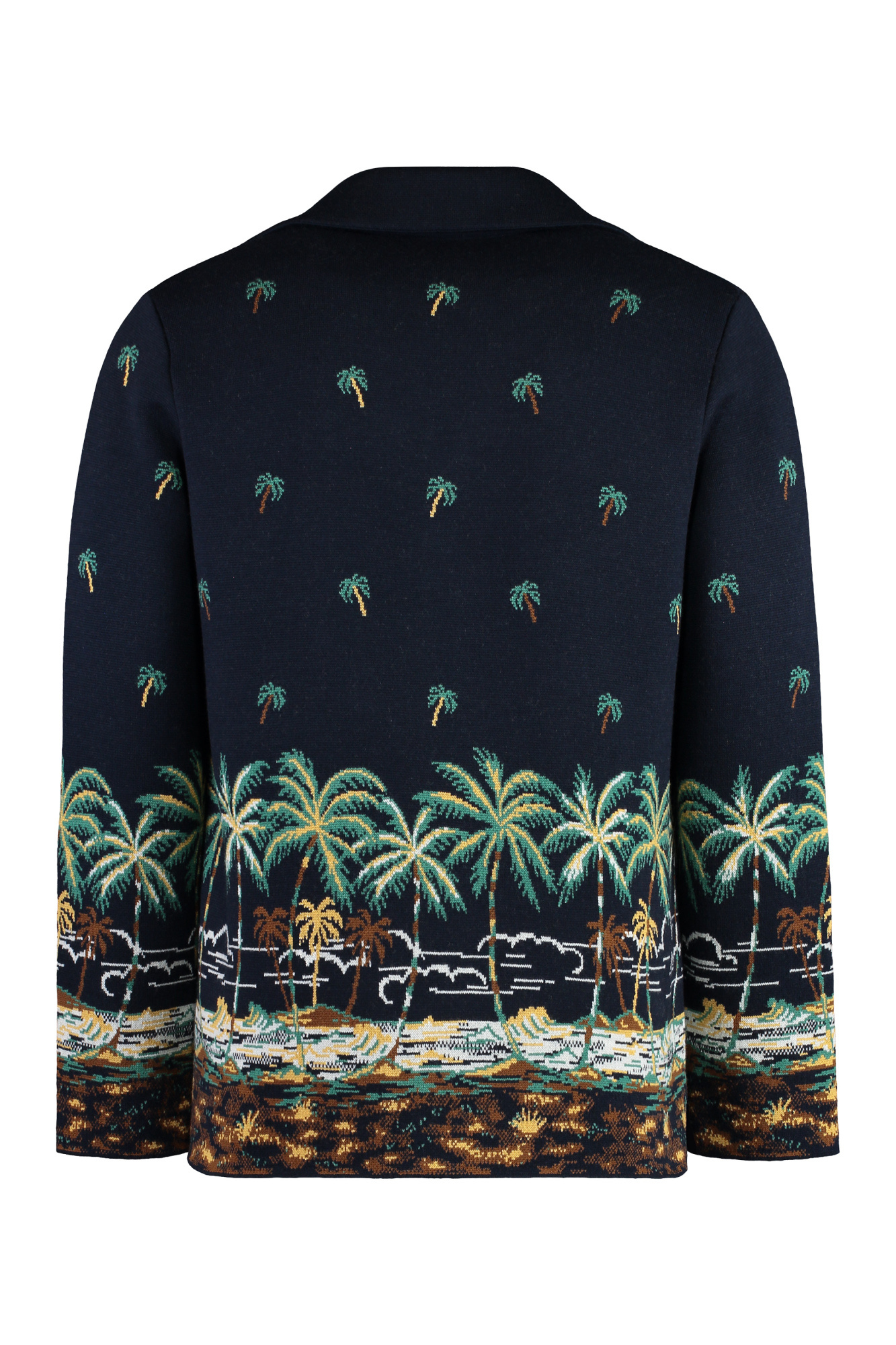 Alanui The Tale Of A Hawaiian Virgin Wool Overshirt In Black