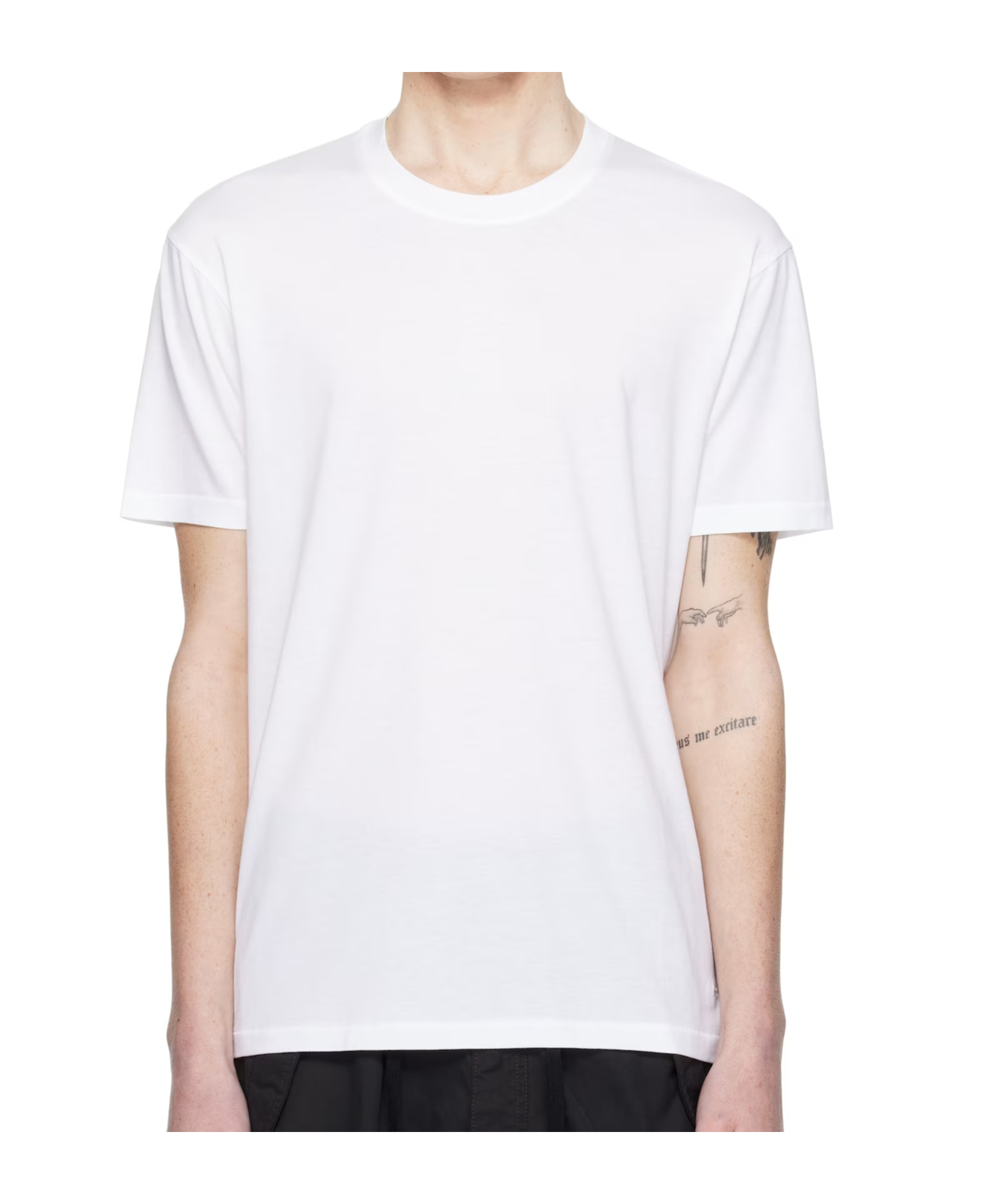 Tom Ford White Lyocell Cotton Crew T-shirt In White