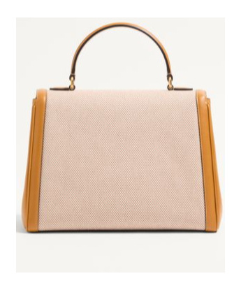 Valentino Large Canvas 9 To 5 Top-handle Bag In Nude