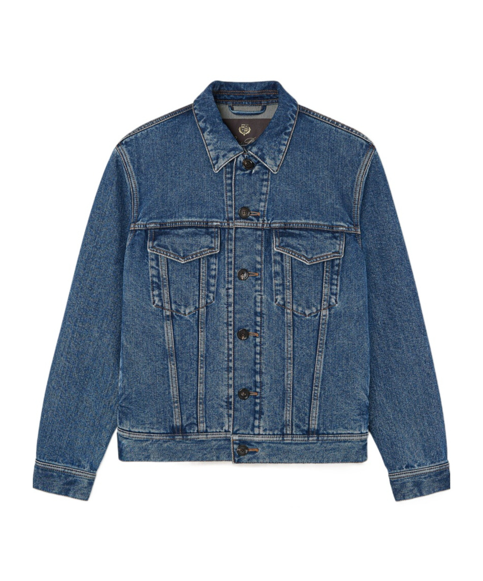 Loro Piana Tulus Denim Coat In Blue