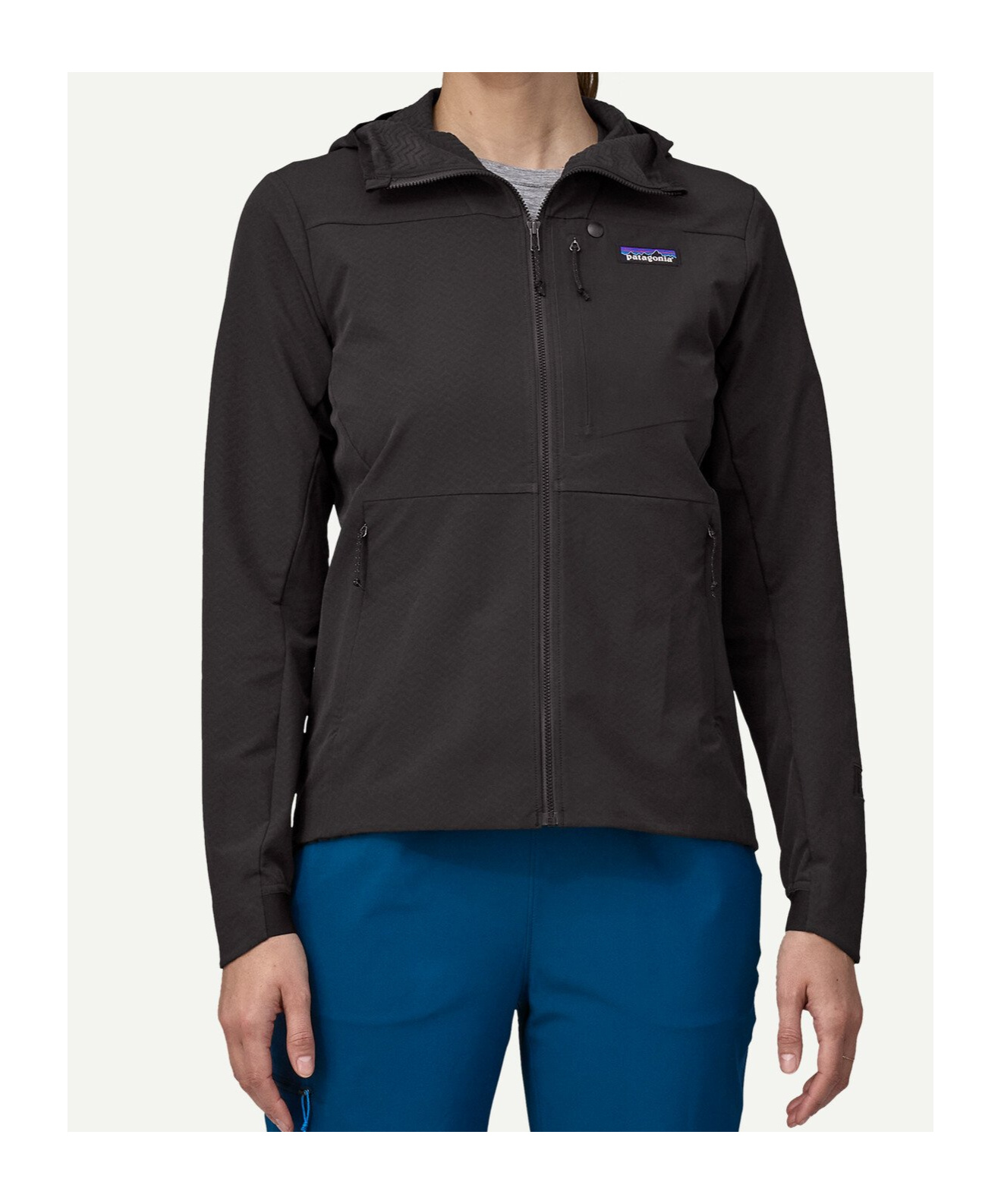 Patagonia Zip-up Hoodie In Black