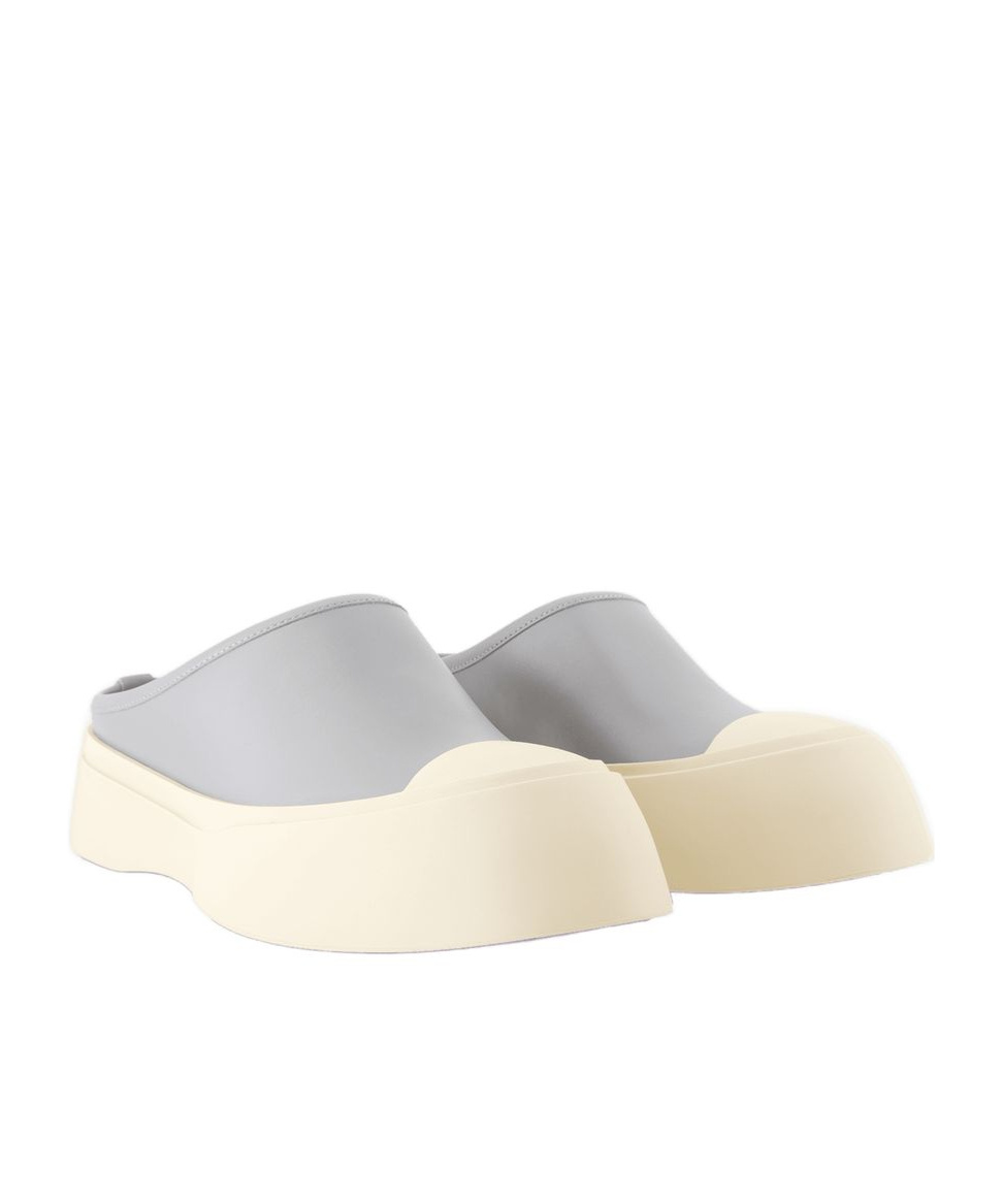 Marni Platform Clog Sneakers Dolphin In White