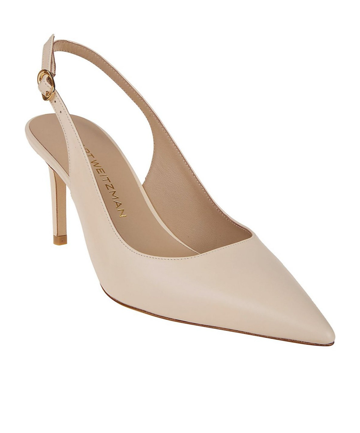 Stuart Weitzman Pointed High Heel Sandals In Nude