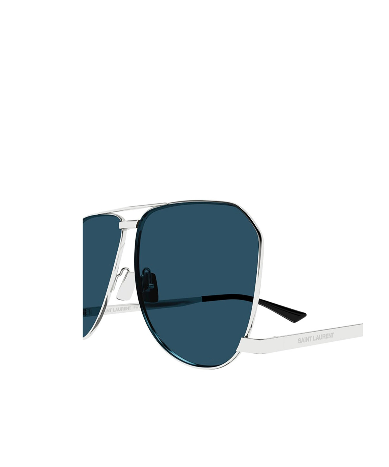 Saint Laurent Sl690 Dust Pilot-frame Sunglasses In Blue
