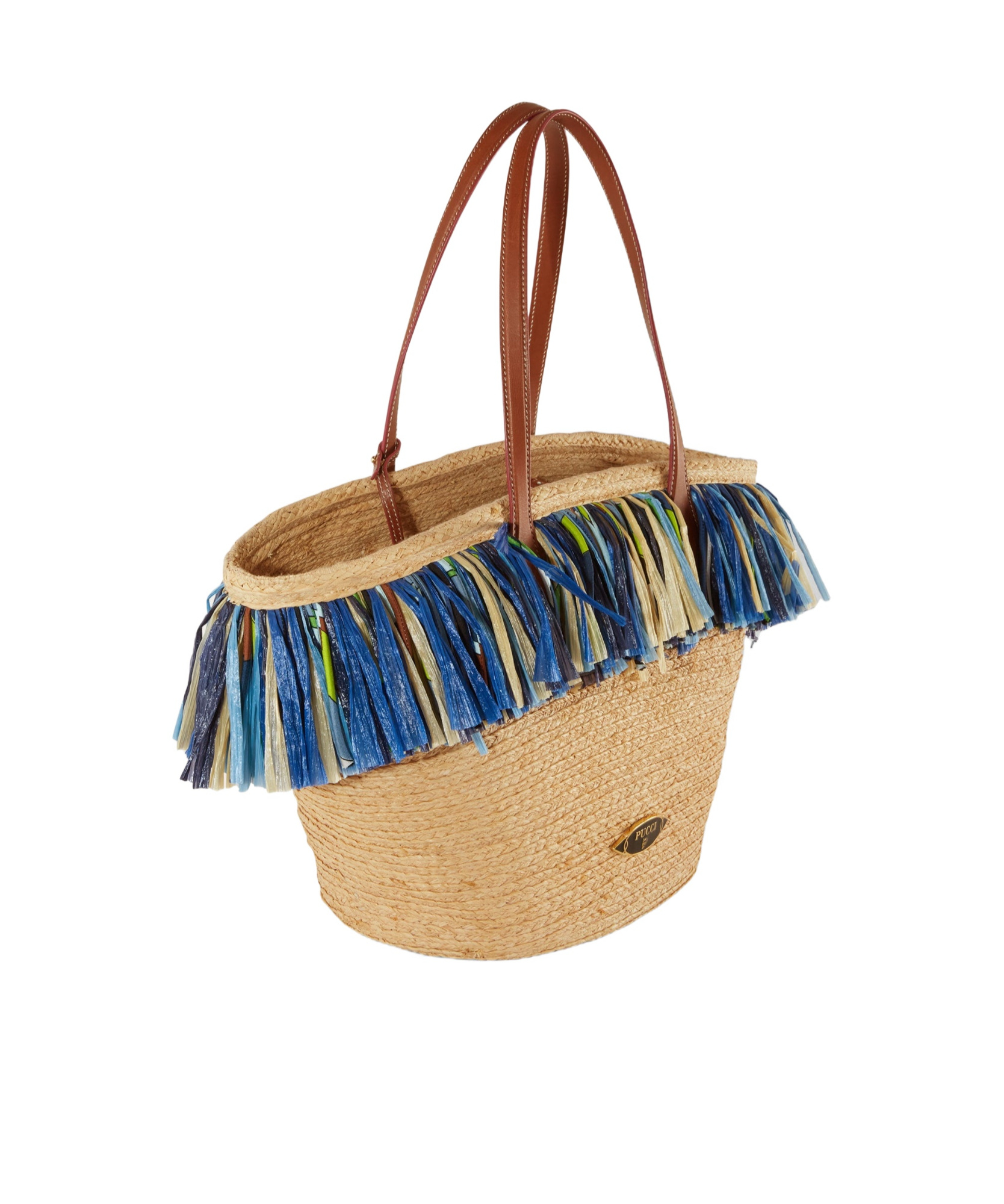 Pucci Ng Fringed Beach Bag In Nude