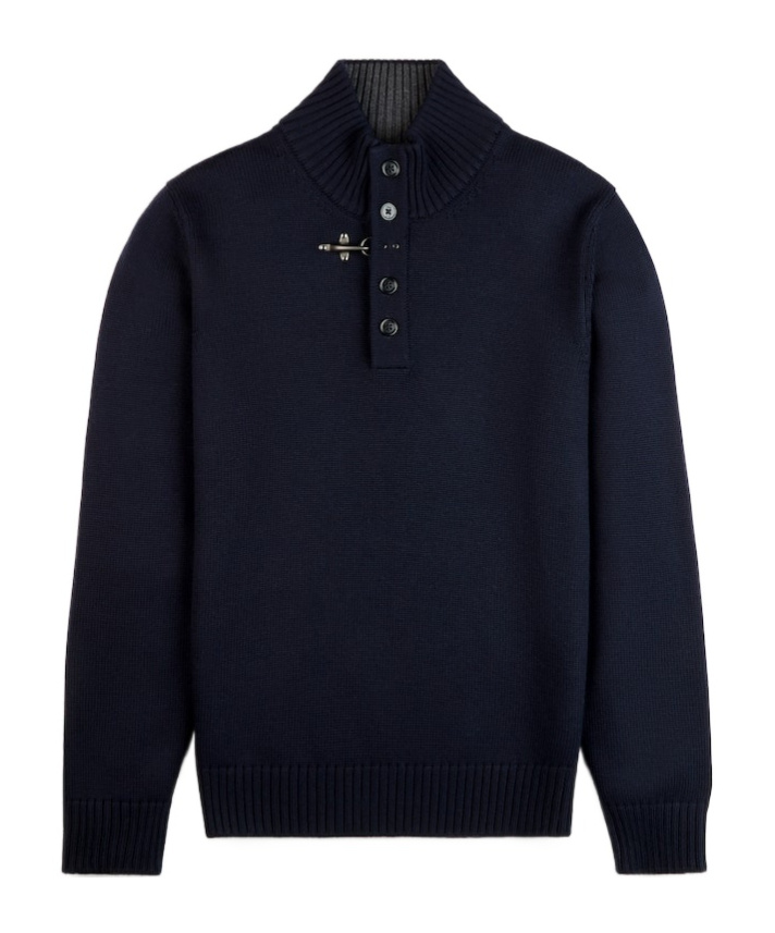 Fay Wool Turtleneck Sweater In Black