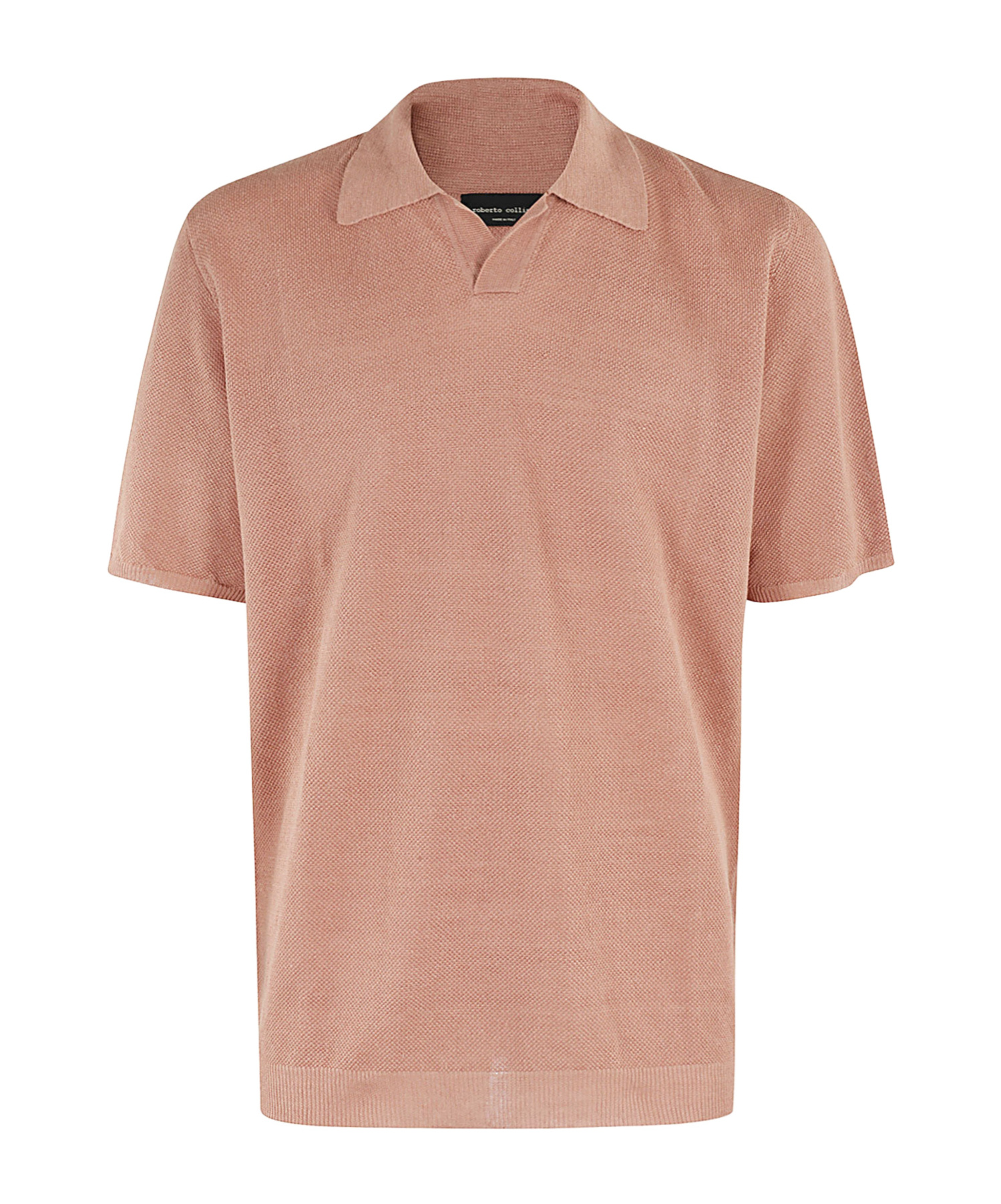 Roberto Collina Short-sleeved Polo Shirt In Brown