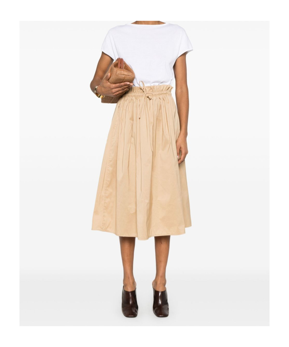 Fabiana Filippi Short Sleeve Dress In Black