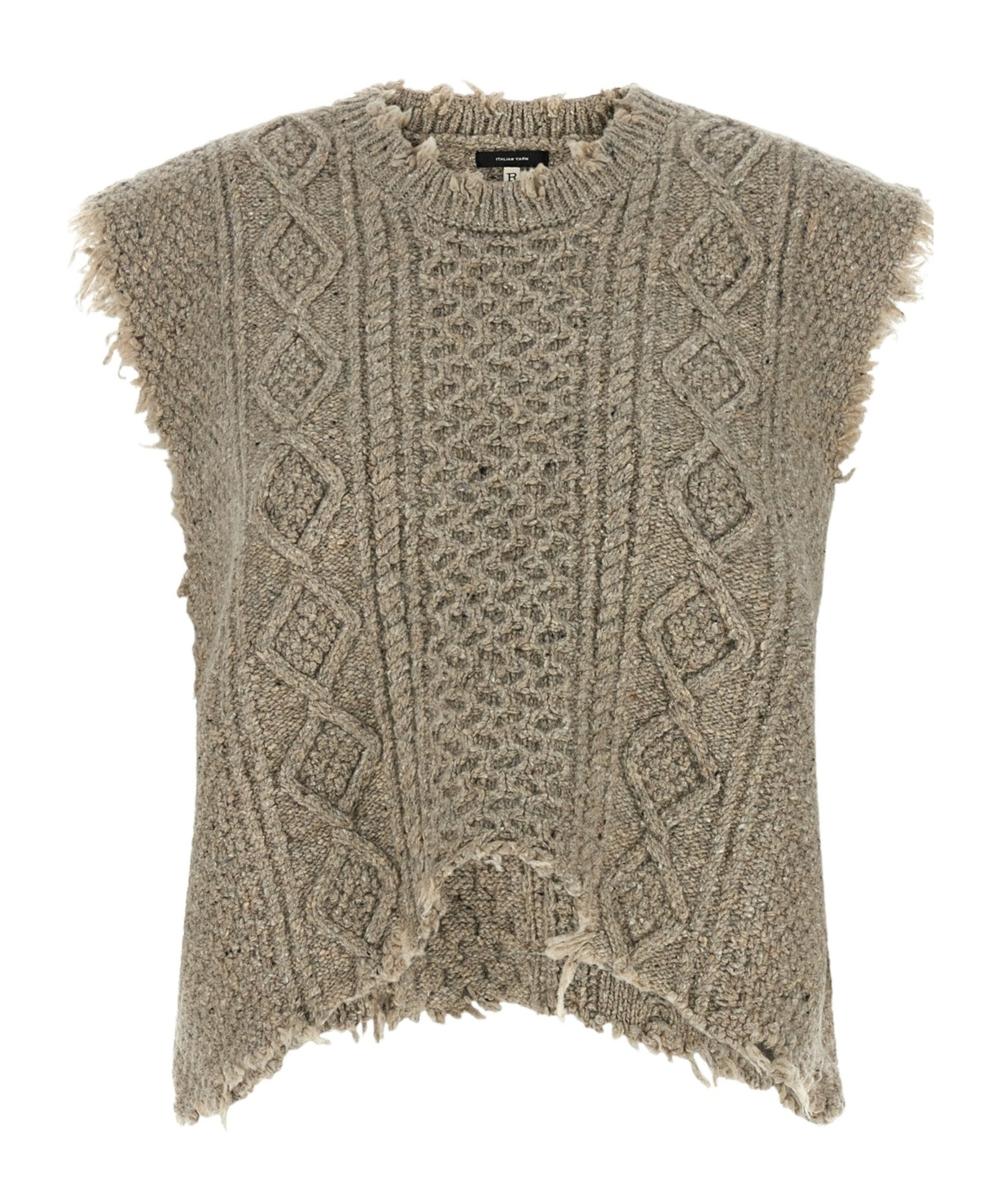 R13 Crew-neck Tank Top In Nude