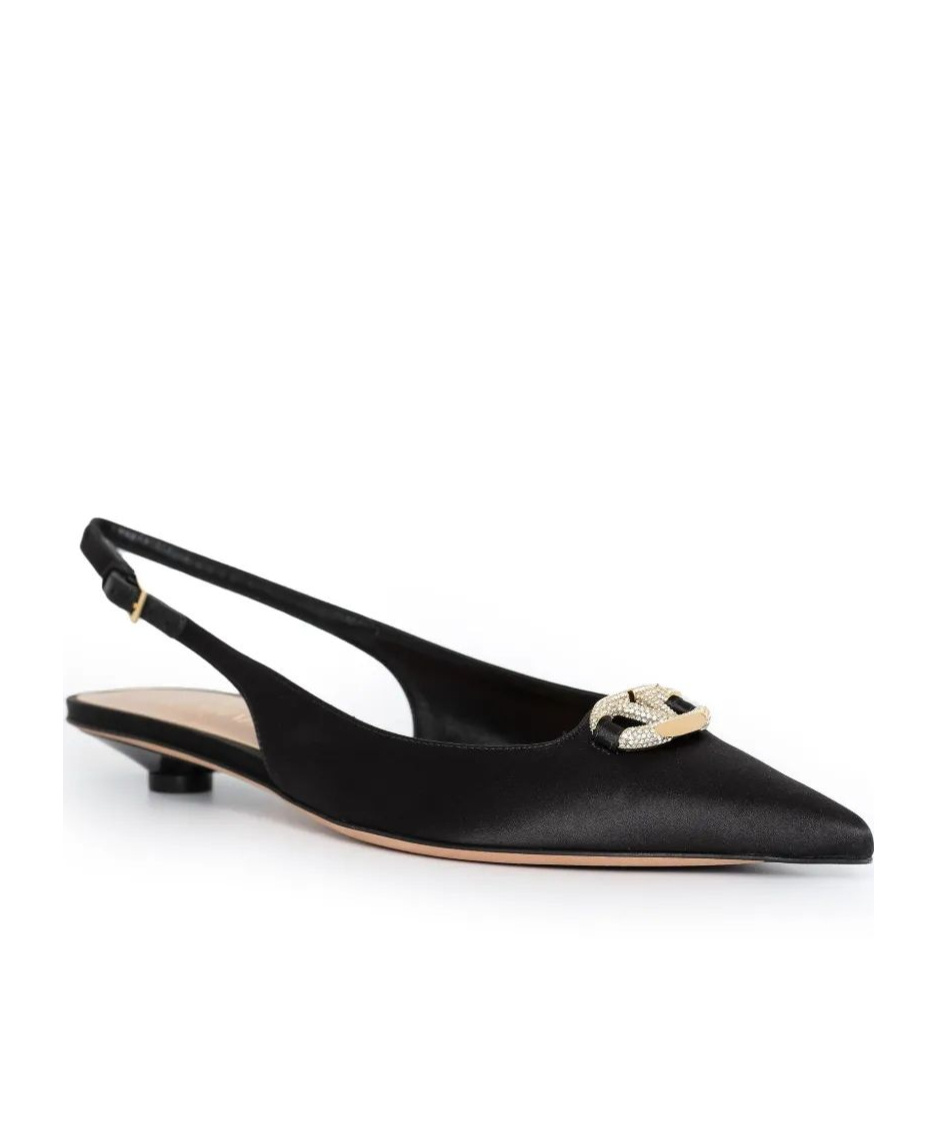 Valentino Vlogo Signature Slingback Pumps In Black