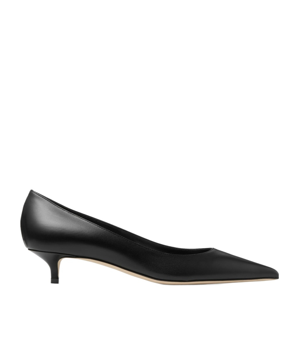 Jimmy Choo 50mm Amelia Pointed-toe Kitten-heel Pumps