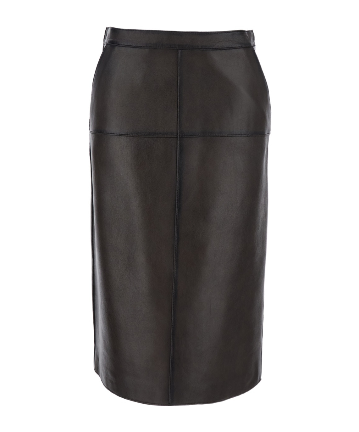 P.a.r.o.s.h Midi Skirt With High Waist Design In Brown