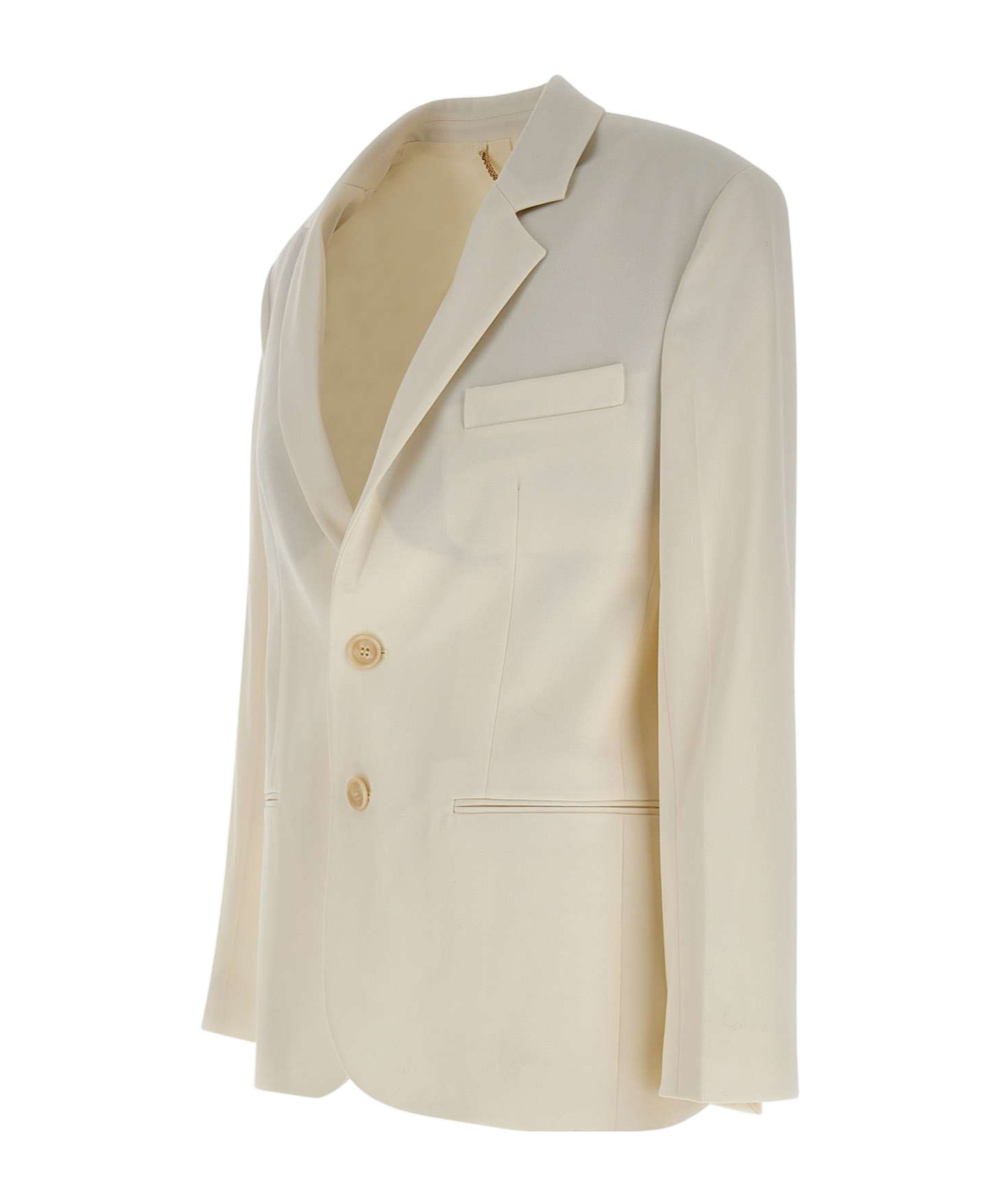 Victoria Beckham Tailored Wool Jacket In Neutral