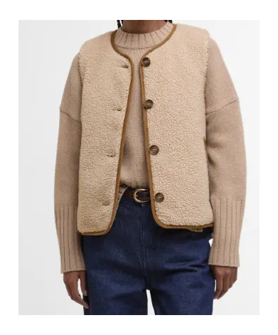 Barbour Button-fastening Gilet In Neutral