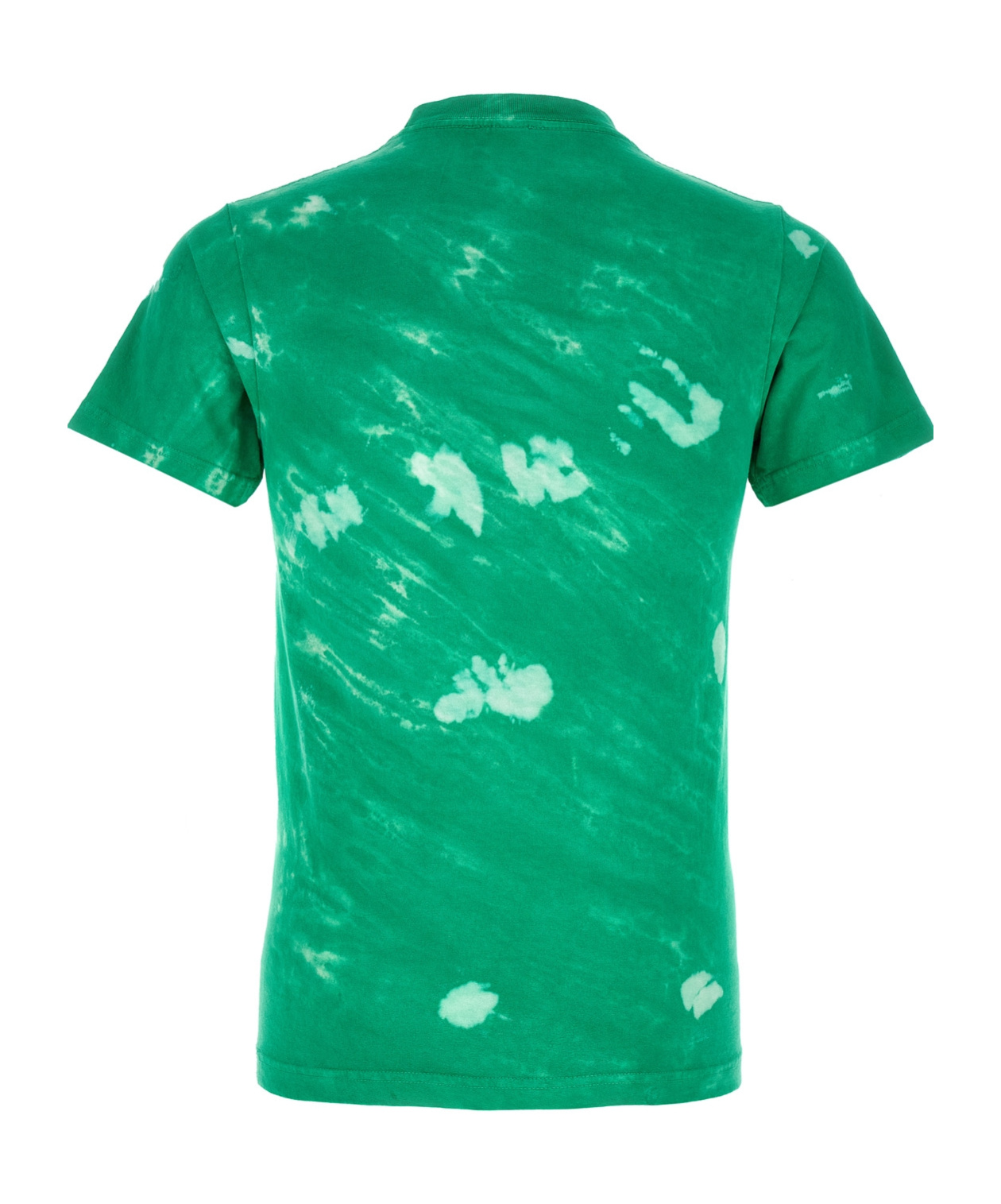 Sporty And Rich Logo-print Abstract-print T-shirt In Green