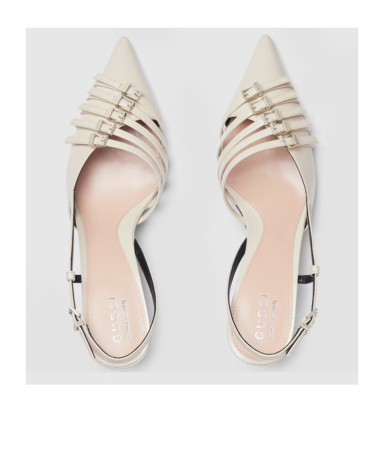 Gucci High-heeled Sandals In White