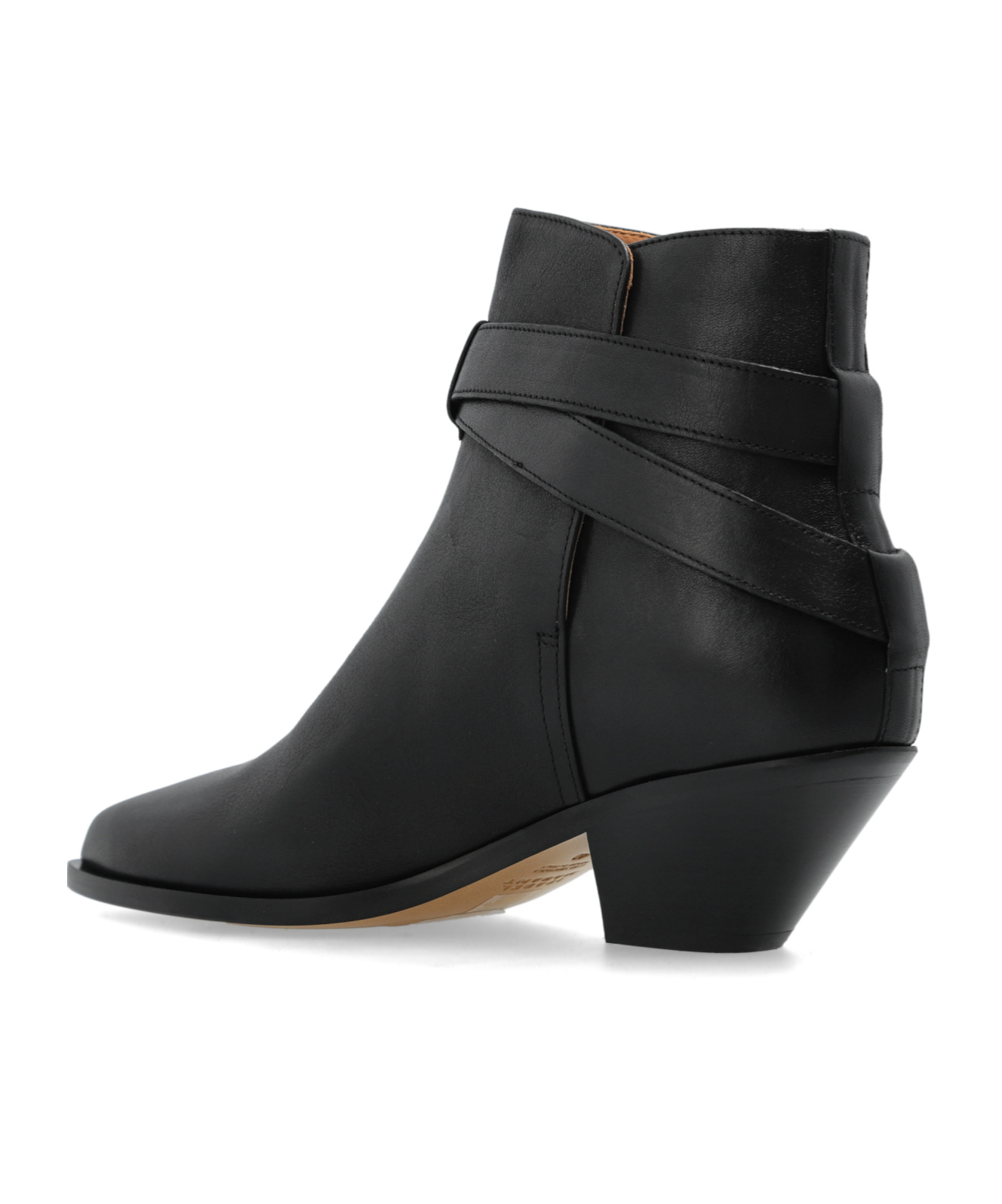 Isabel Marant Pointed Short Boots In Black