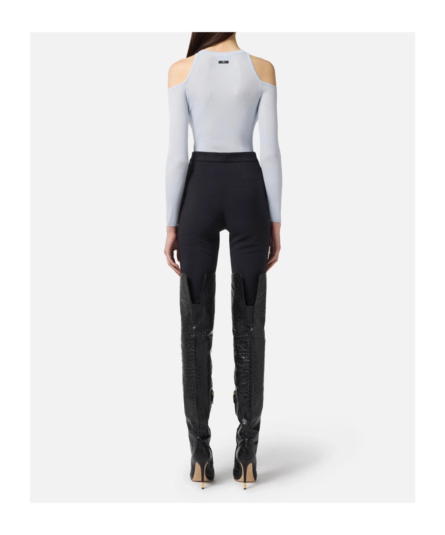 Elisabetta Franchi Zip-fastening Trousers In Black