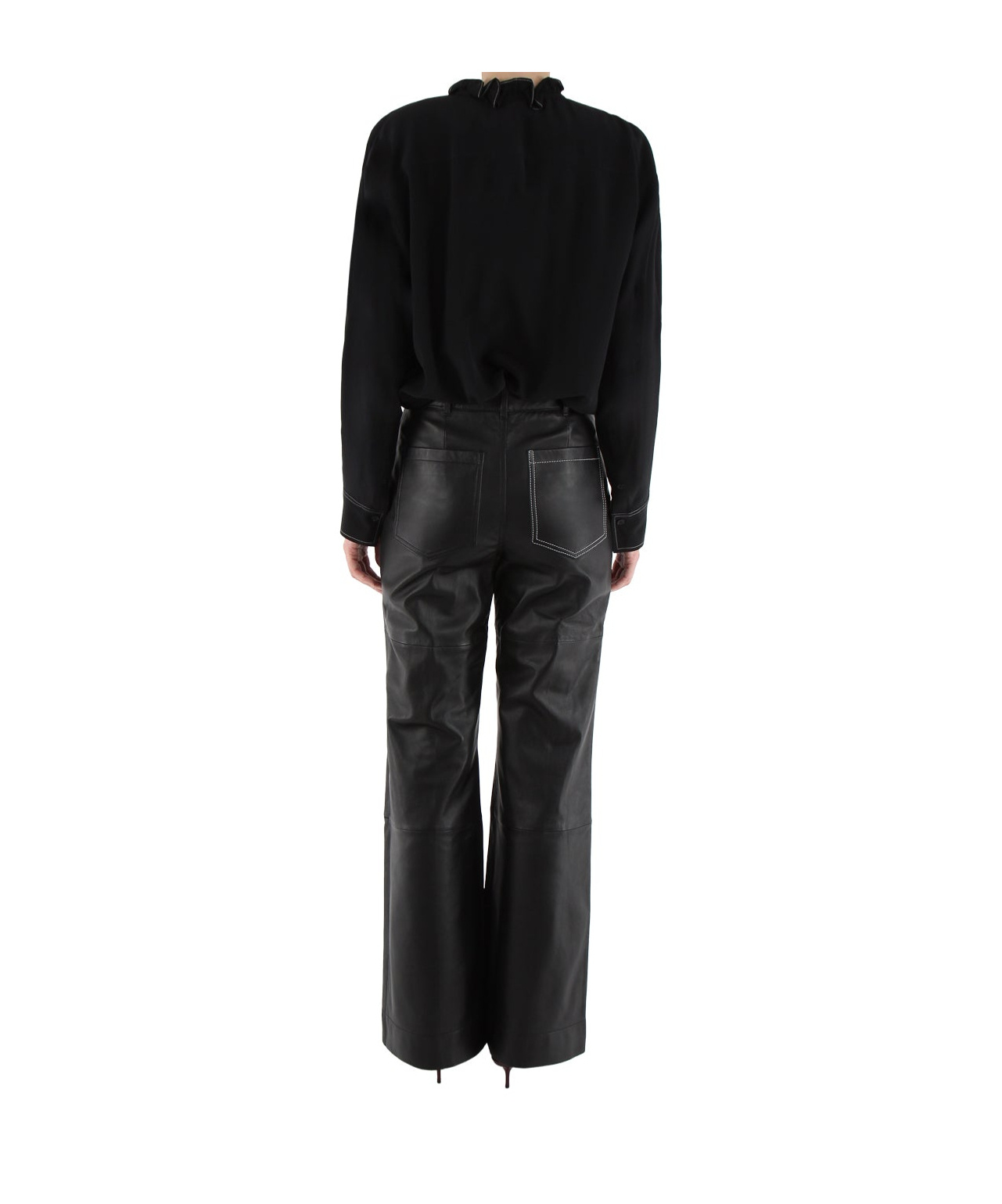 VICTORIA BECKHAM LONG-SLEEVED FRILLY SHIRT