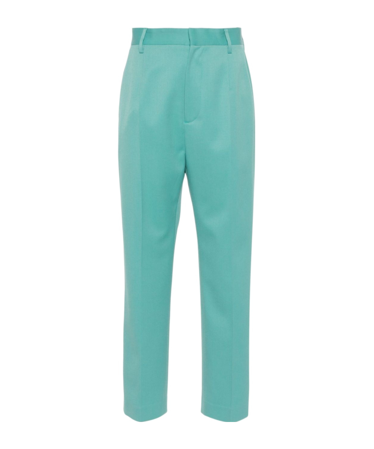 Mm6 Maison Margiela Single-stitch Tapered Trousers In Green