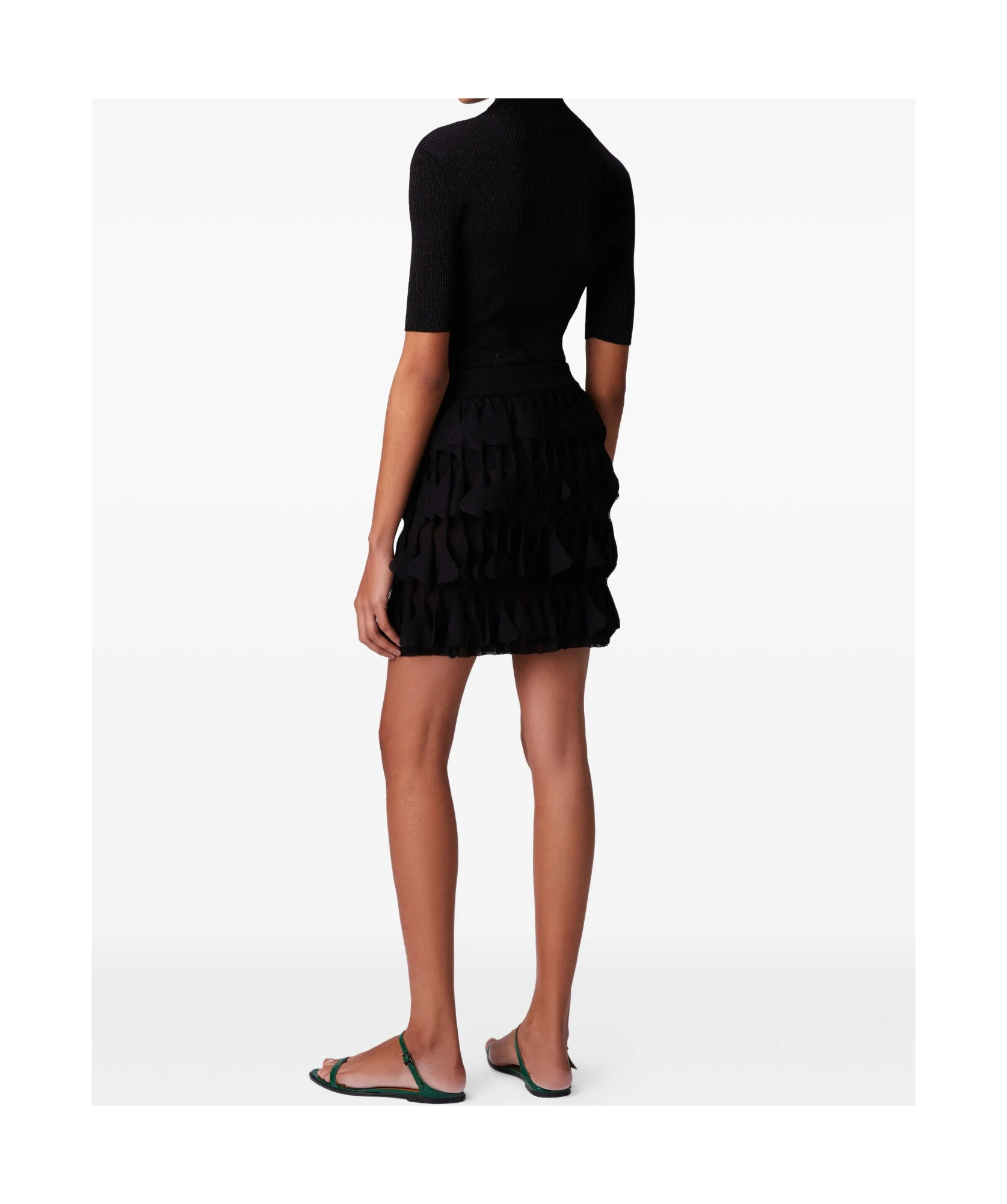 Shop Missoni Geometric-pattern Mini Skirt In Black