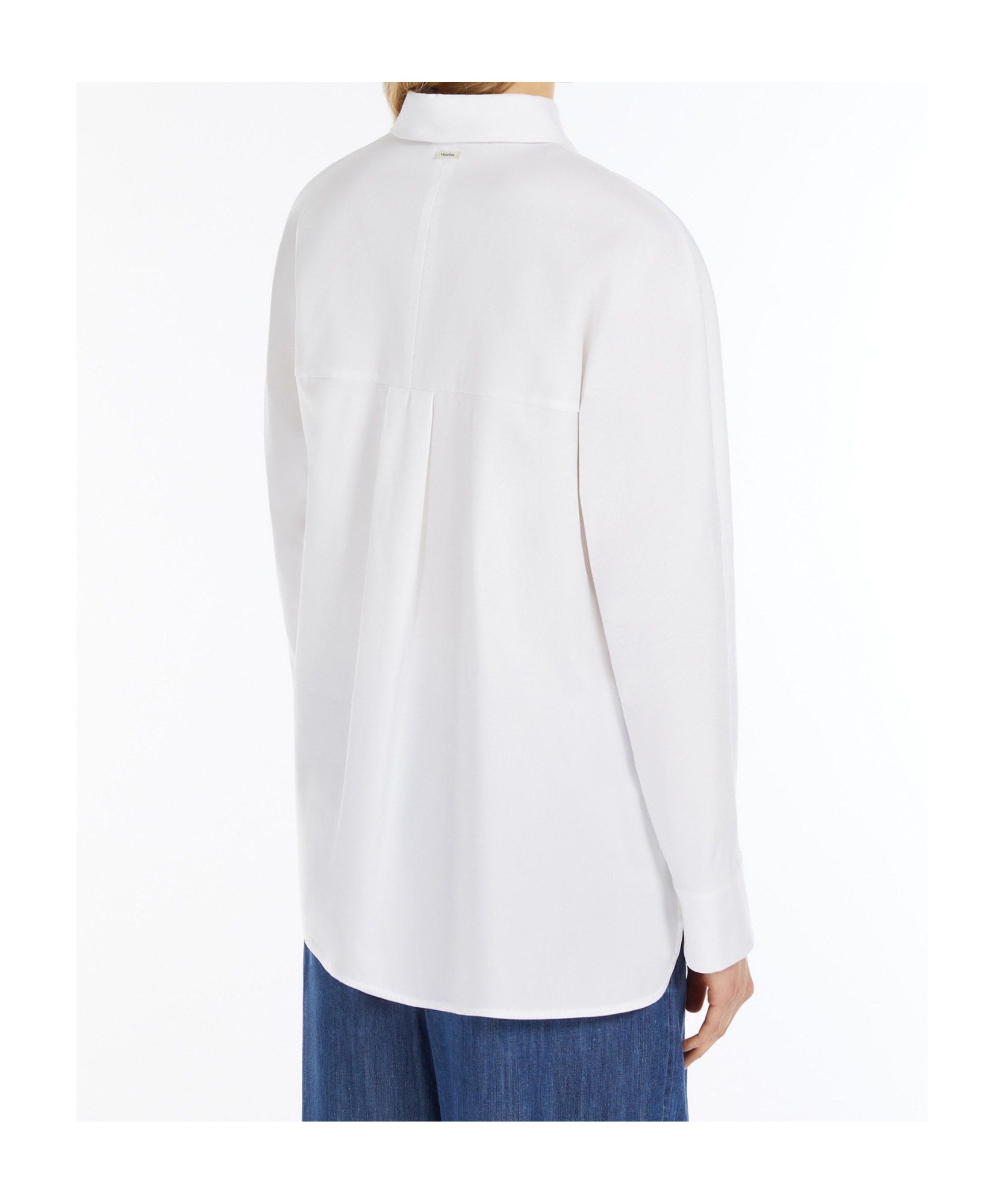 Max Mara Lapel Long-sleeved Shirt In White