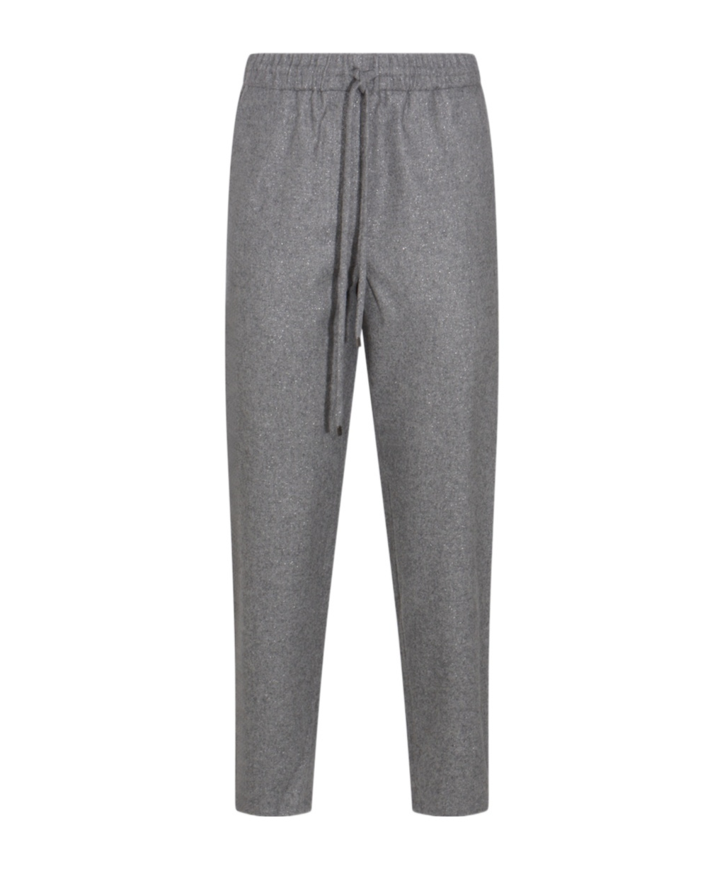 Antonelli Grey Wool Taralluccio Pants In Gray