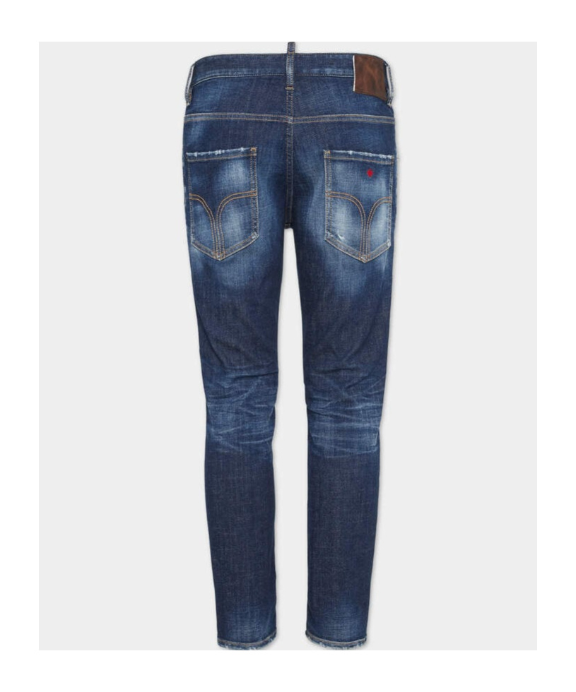 Dsquared2 Distressed Skinny Jeans In Blue
