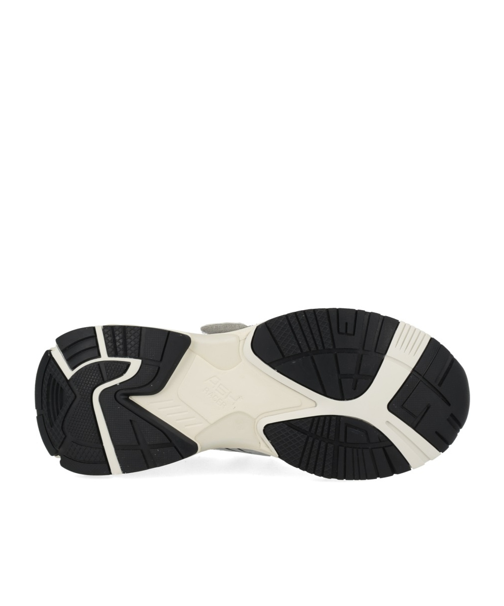 Ash Rolls Polyurethane Metallic Silver Sneakers In Gray