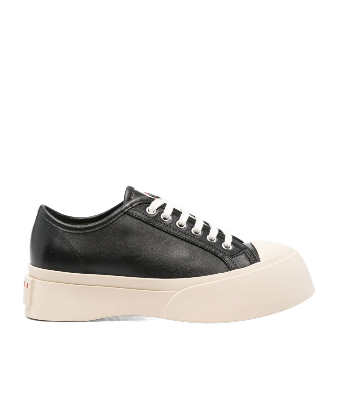 Shop Marni Logo Patch Platform Pablo Sneaker In Black