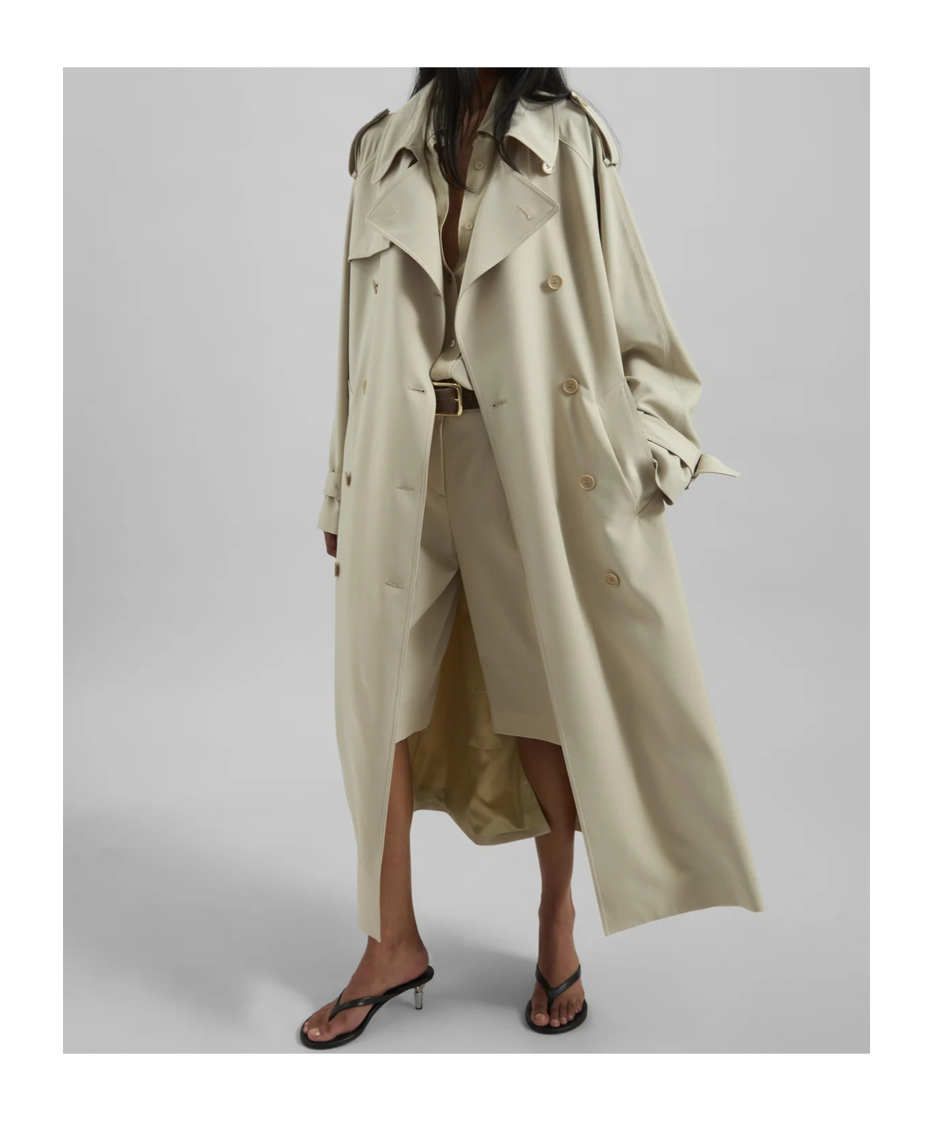 THE FRANKIE SHOP VEYRON TRENCH COAT
