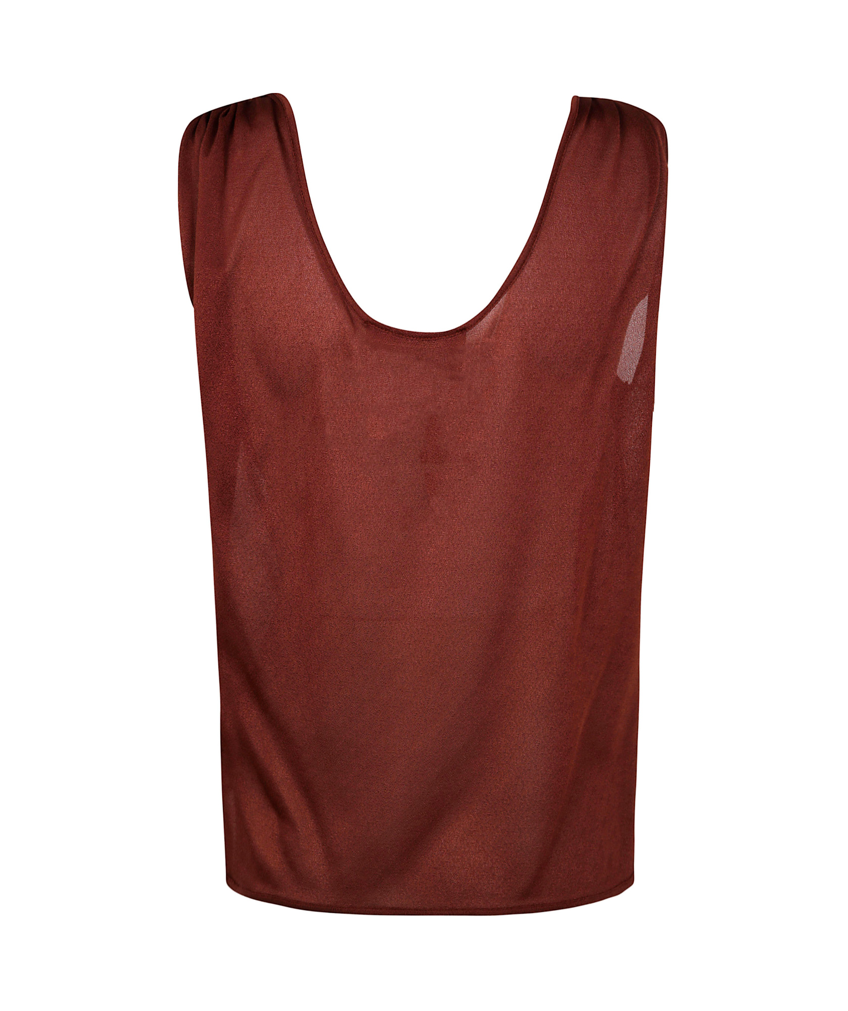 Blumarine Jersey Crepe Top In Sequoia