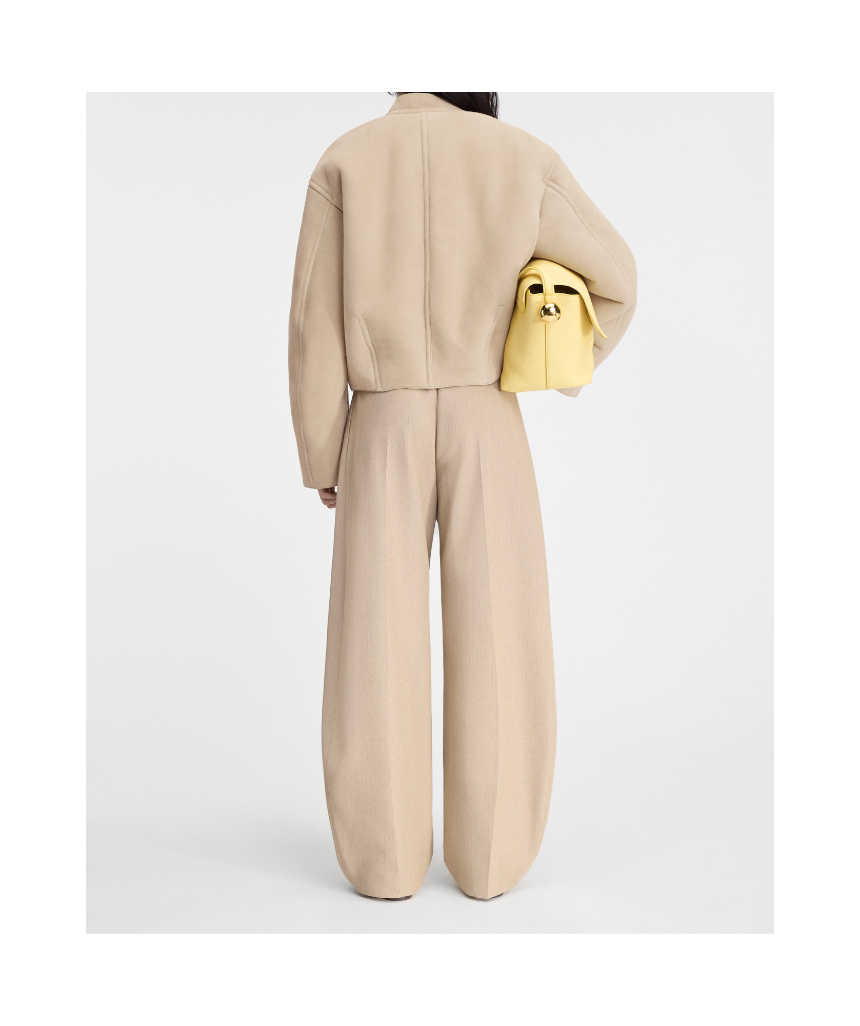 Jacquemus Long-sleeved Casual Jacket In Nude