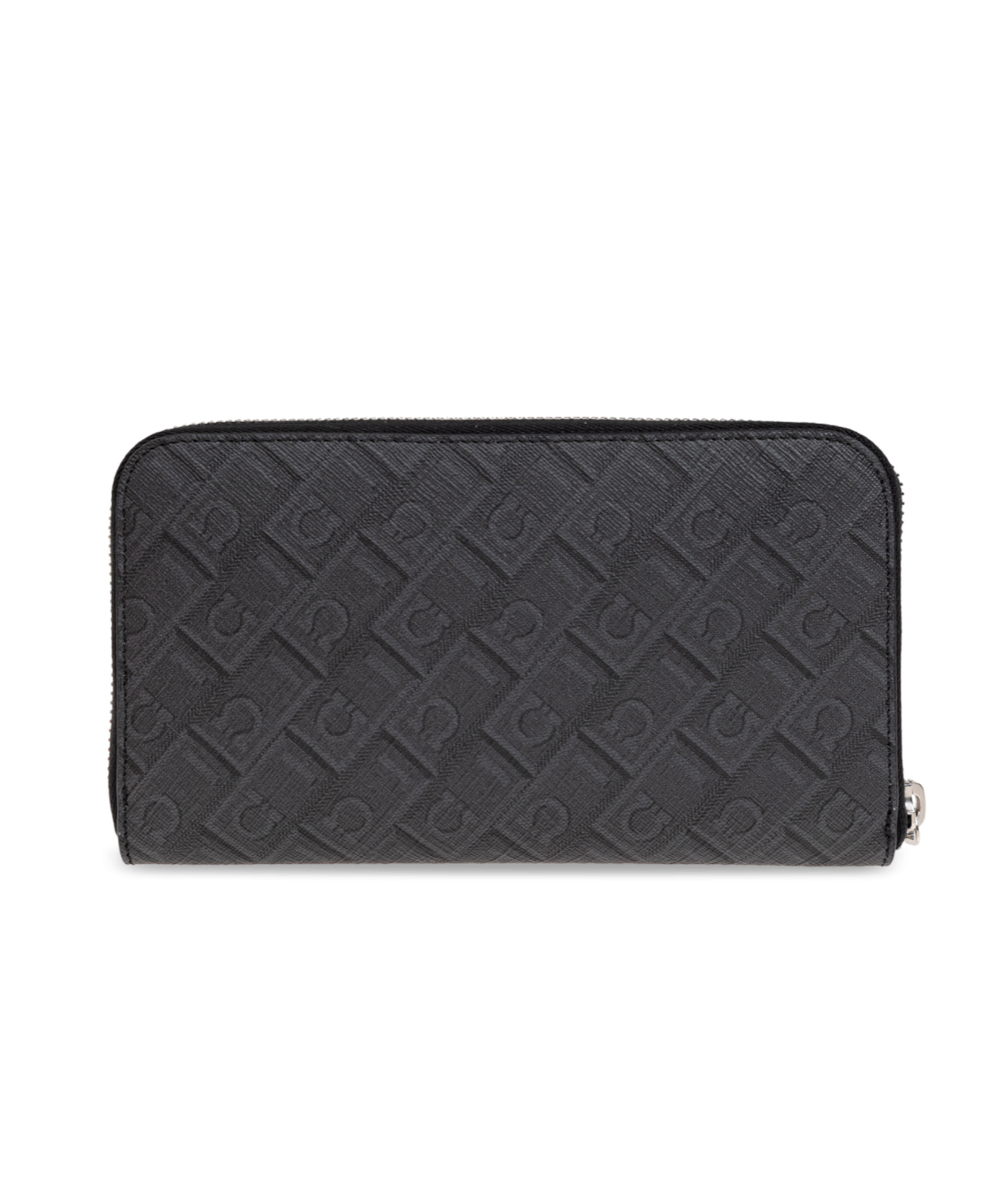 Ferragamo Zipper Wallet In Black