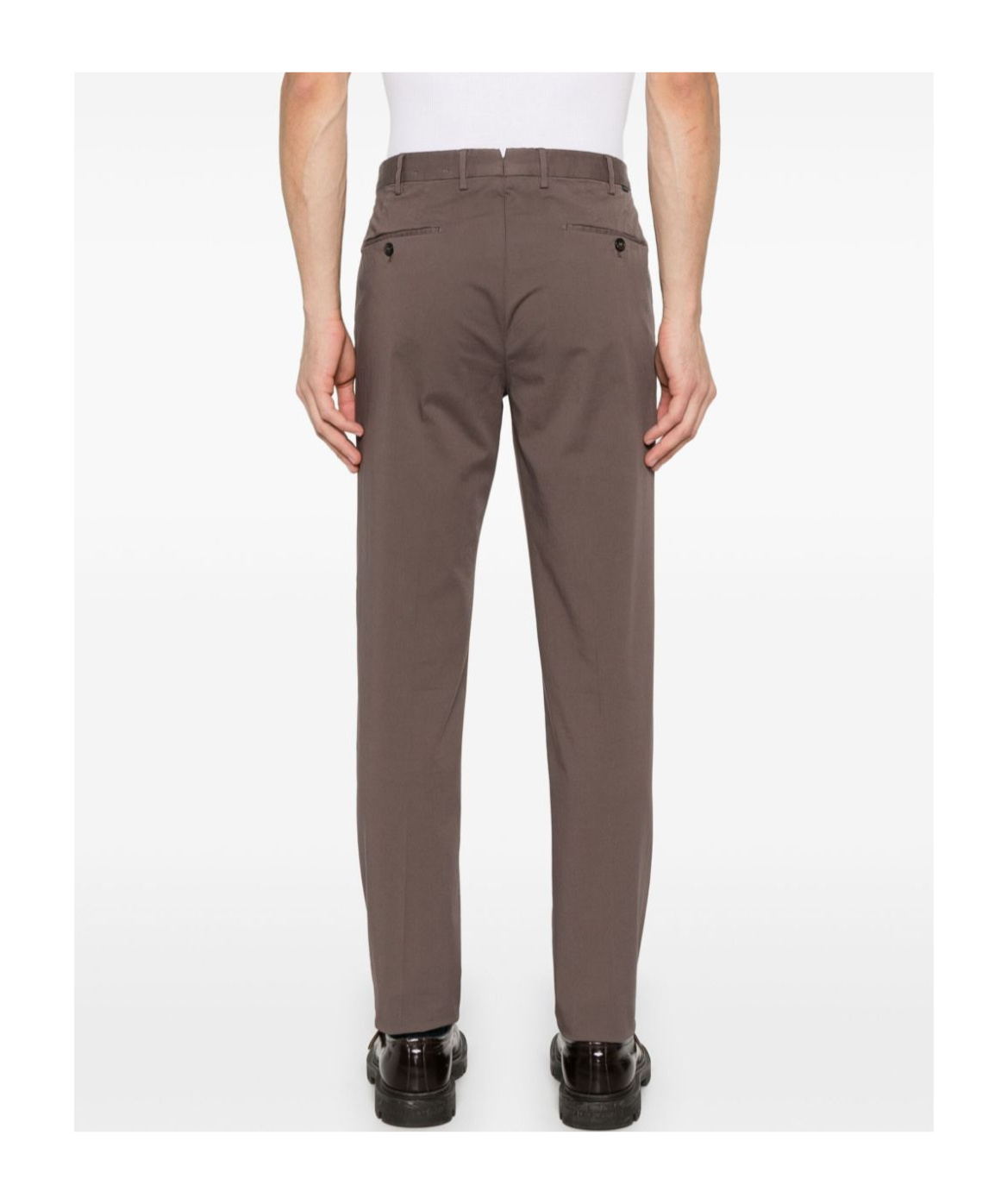 Incotex Tapered Trousers In Brown