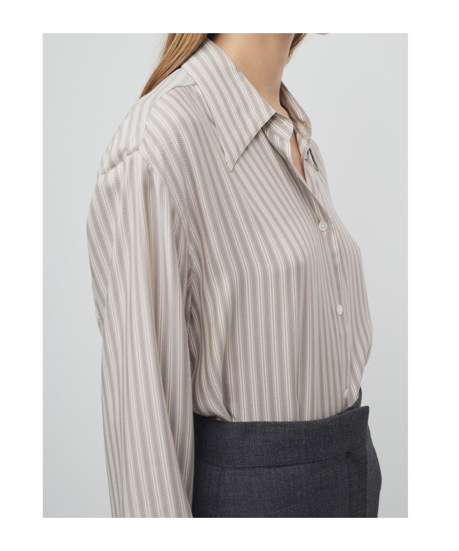 The Row Long-sleeved Shirt In White